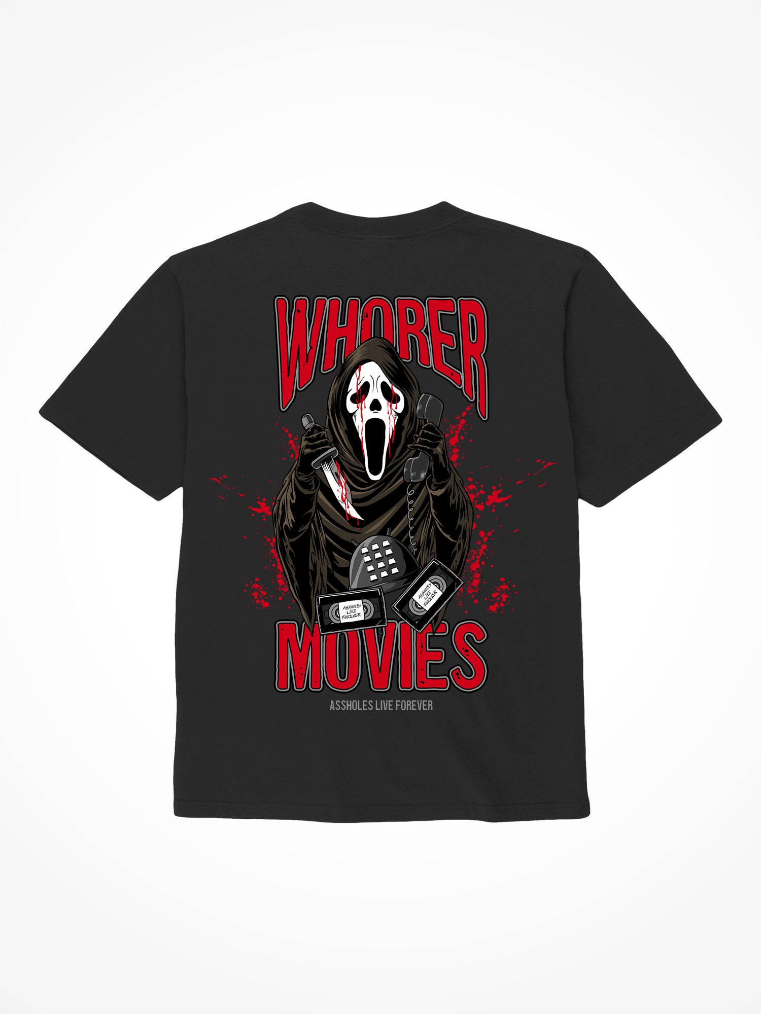 Whorer Movies - Black T-Shirt