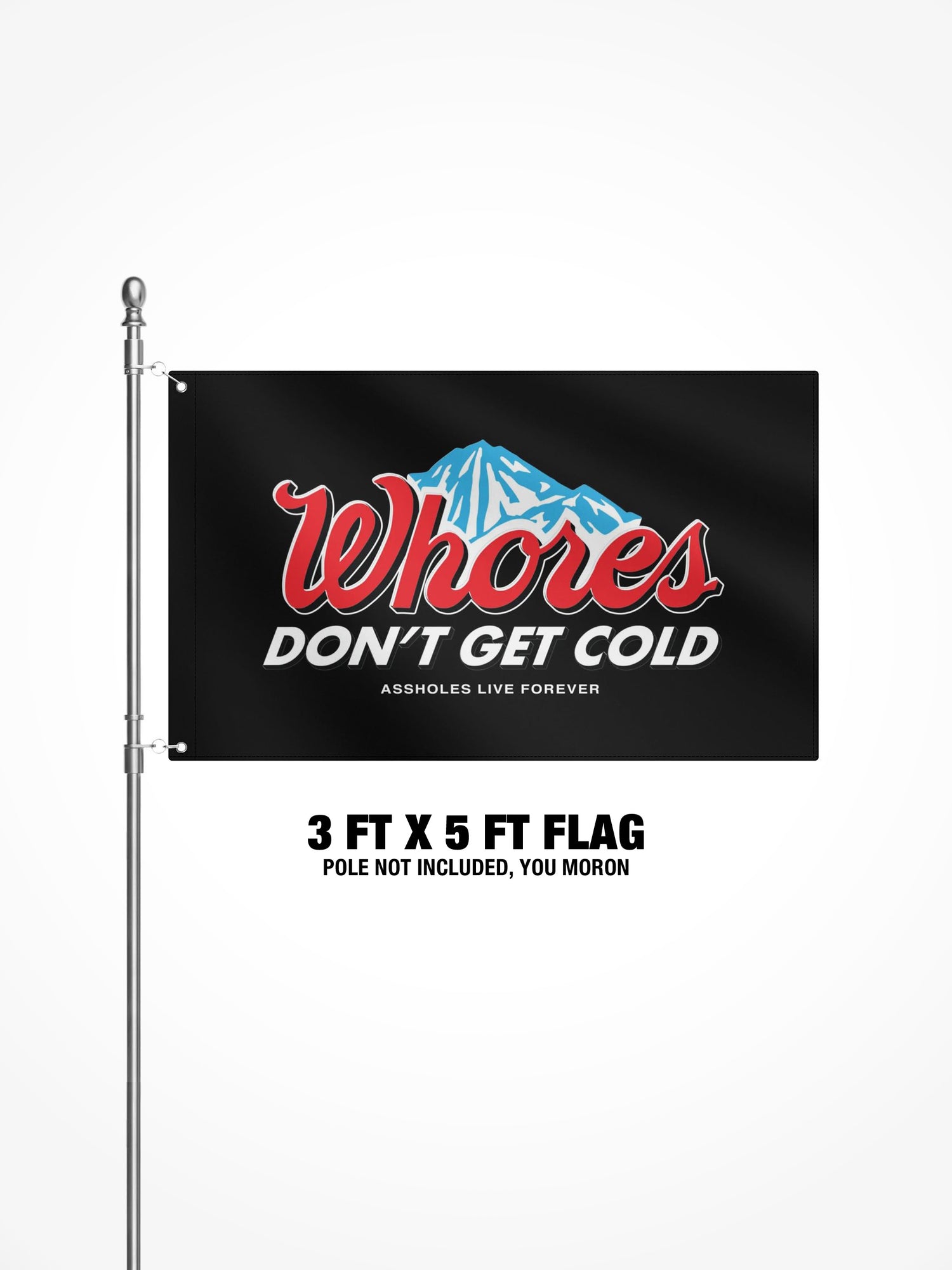 3x5 Ft Flag - WHORES COLD