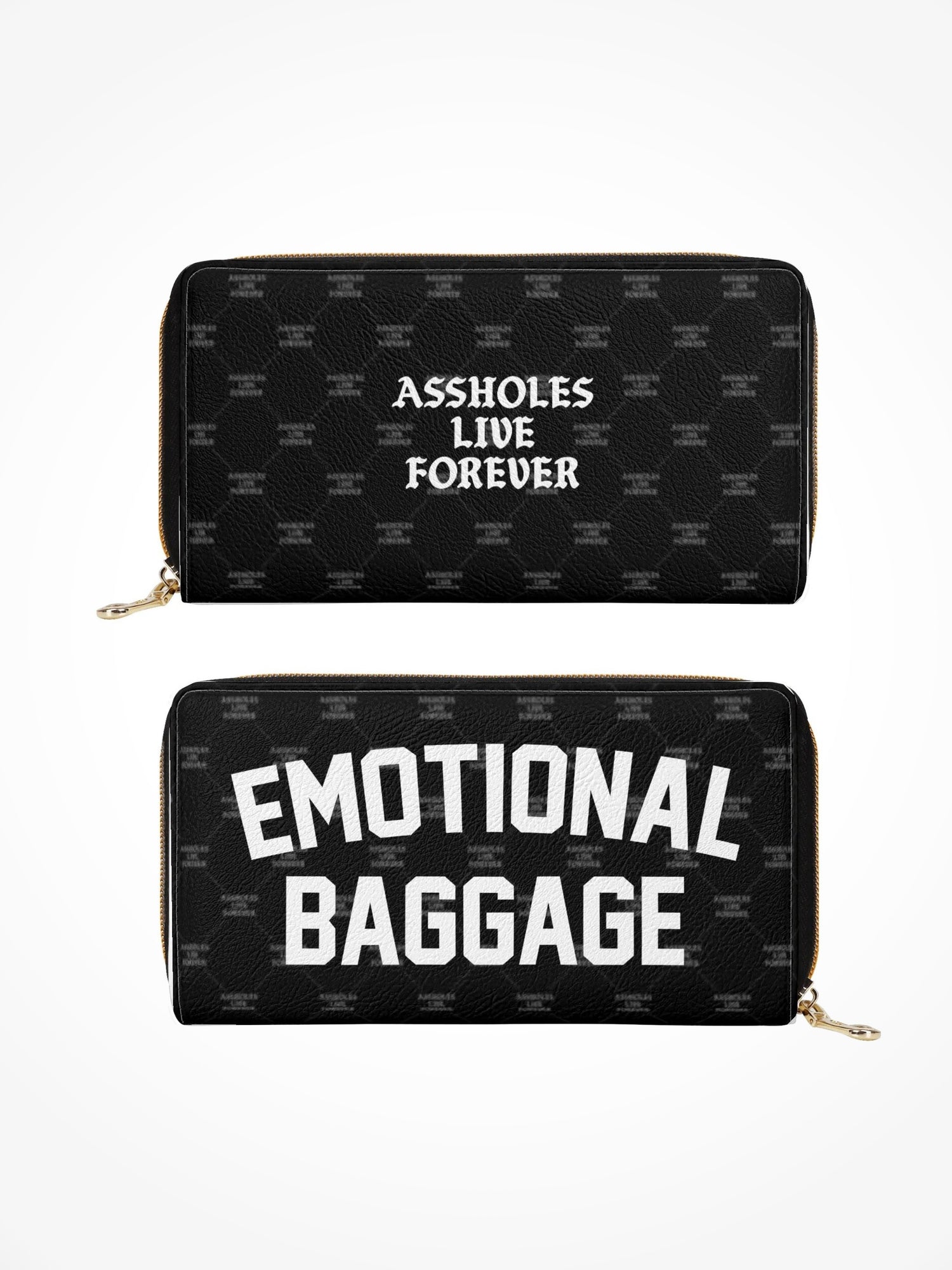 Leather Zipper Wallet - EMOTIONAL BAGGAGE