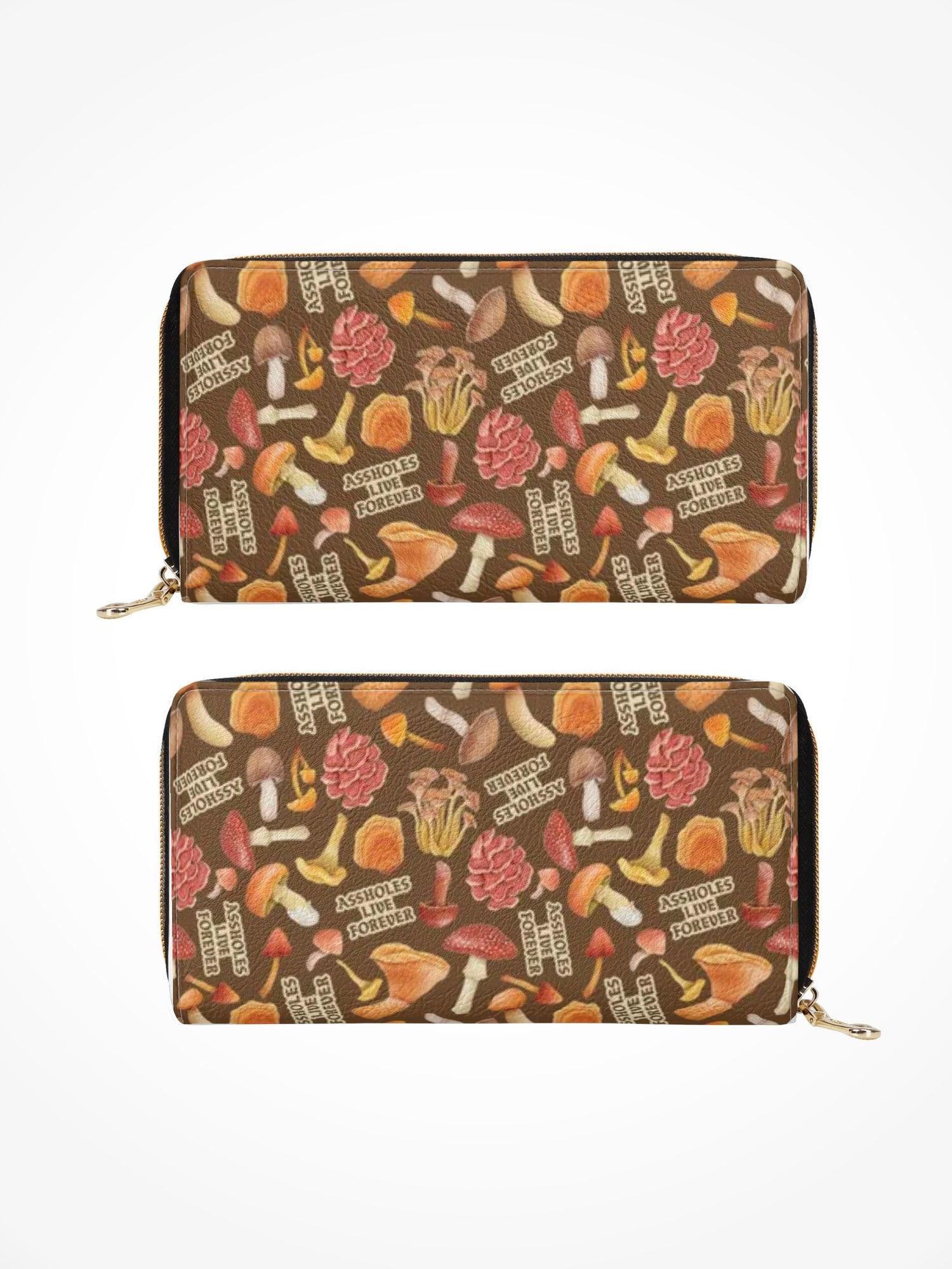 Leather Zipper Wallet - SHROOMS