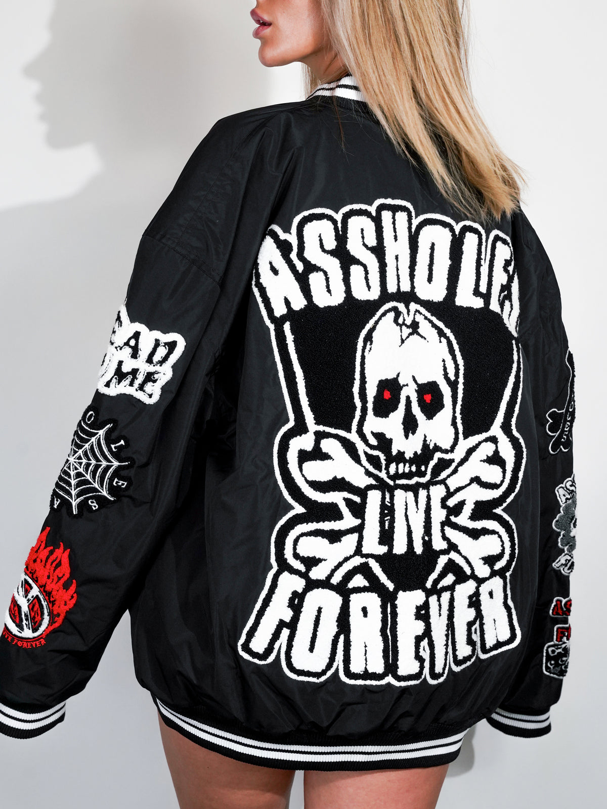 ALF Chenille Patched Jacket - Black