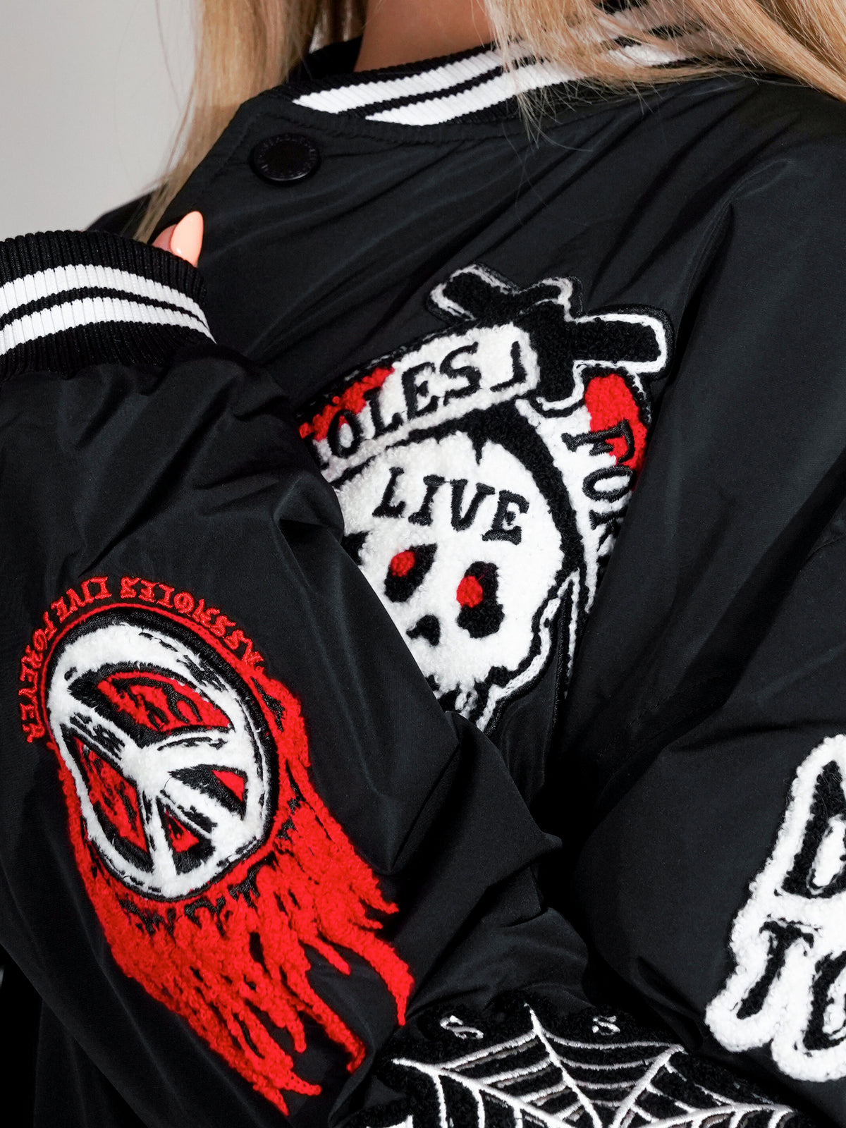 ALF Chenille Patched Jacket - Black