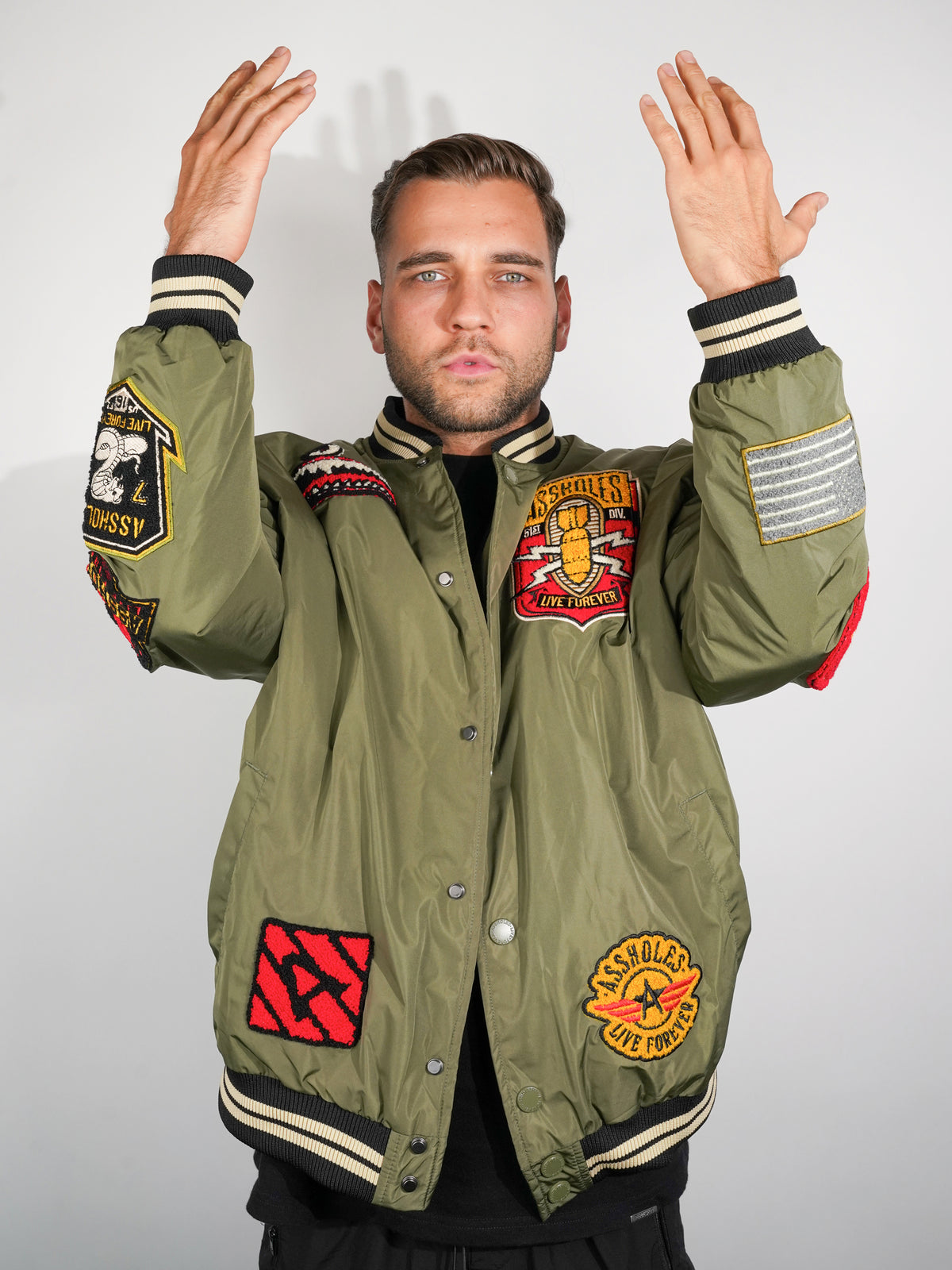 ALF Chenille Patched Jacket - Green