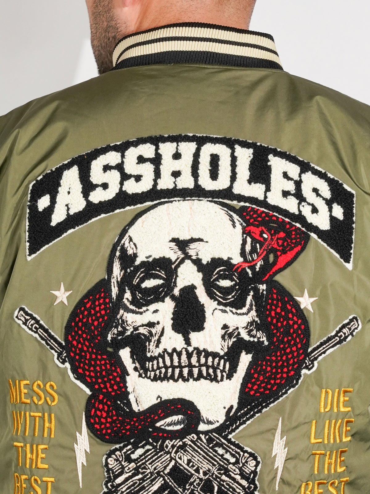 ALF Chenille Patched Jacket - Green
