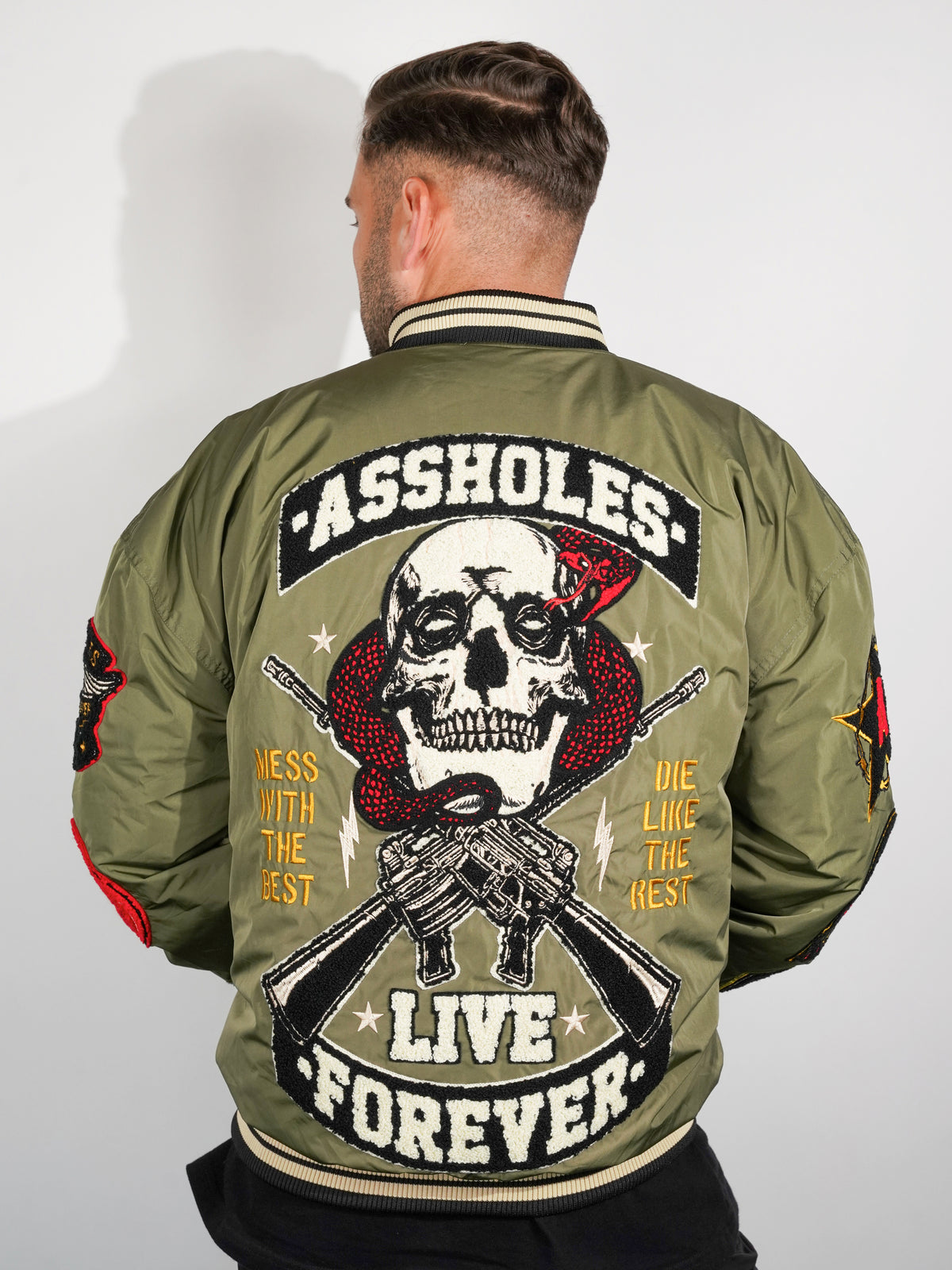 ALF Chenille Patched Jacket - Green