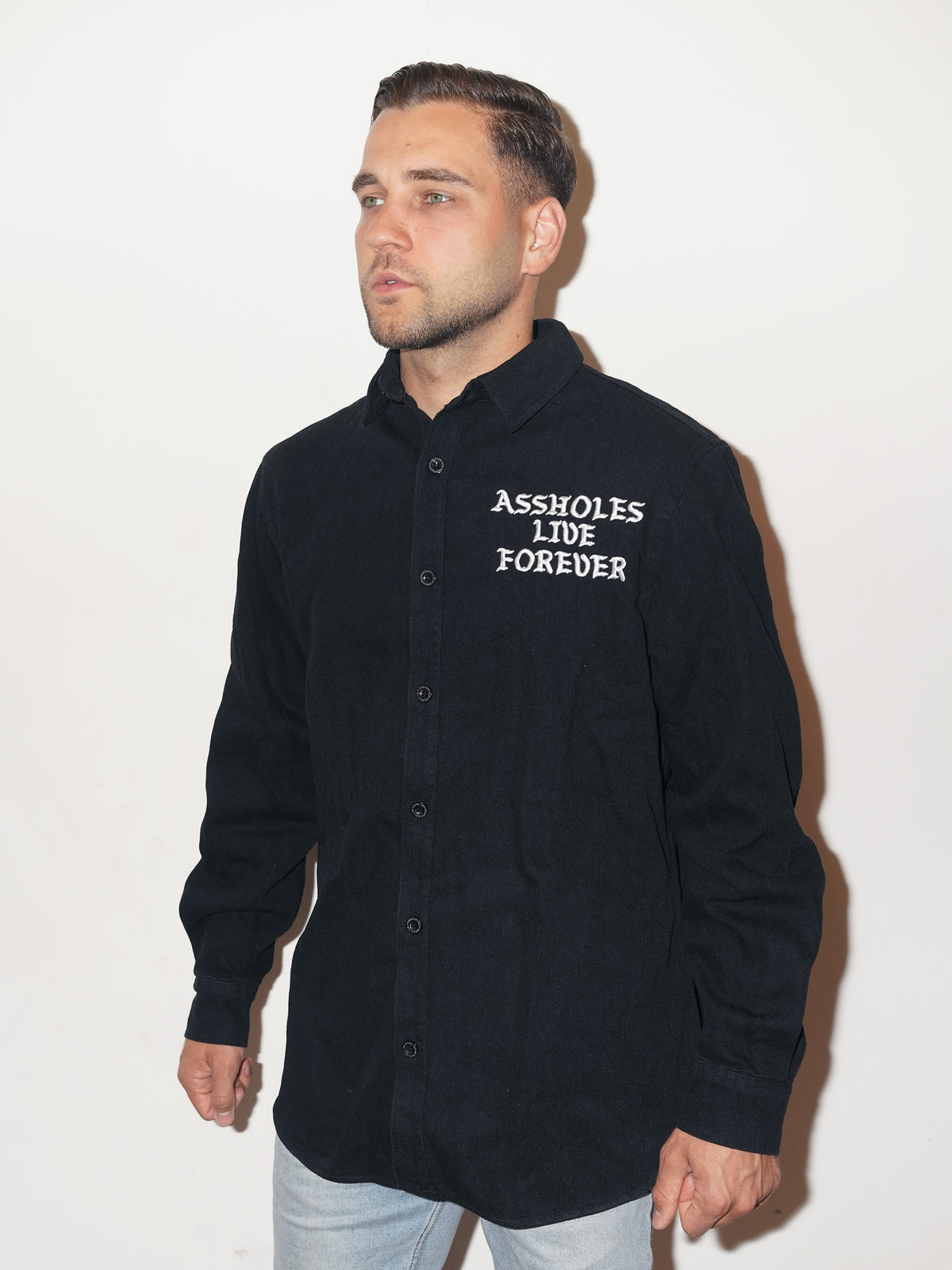 Assholes Live Forever - Denim Shirt