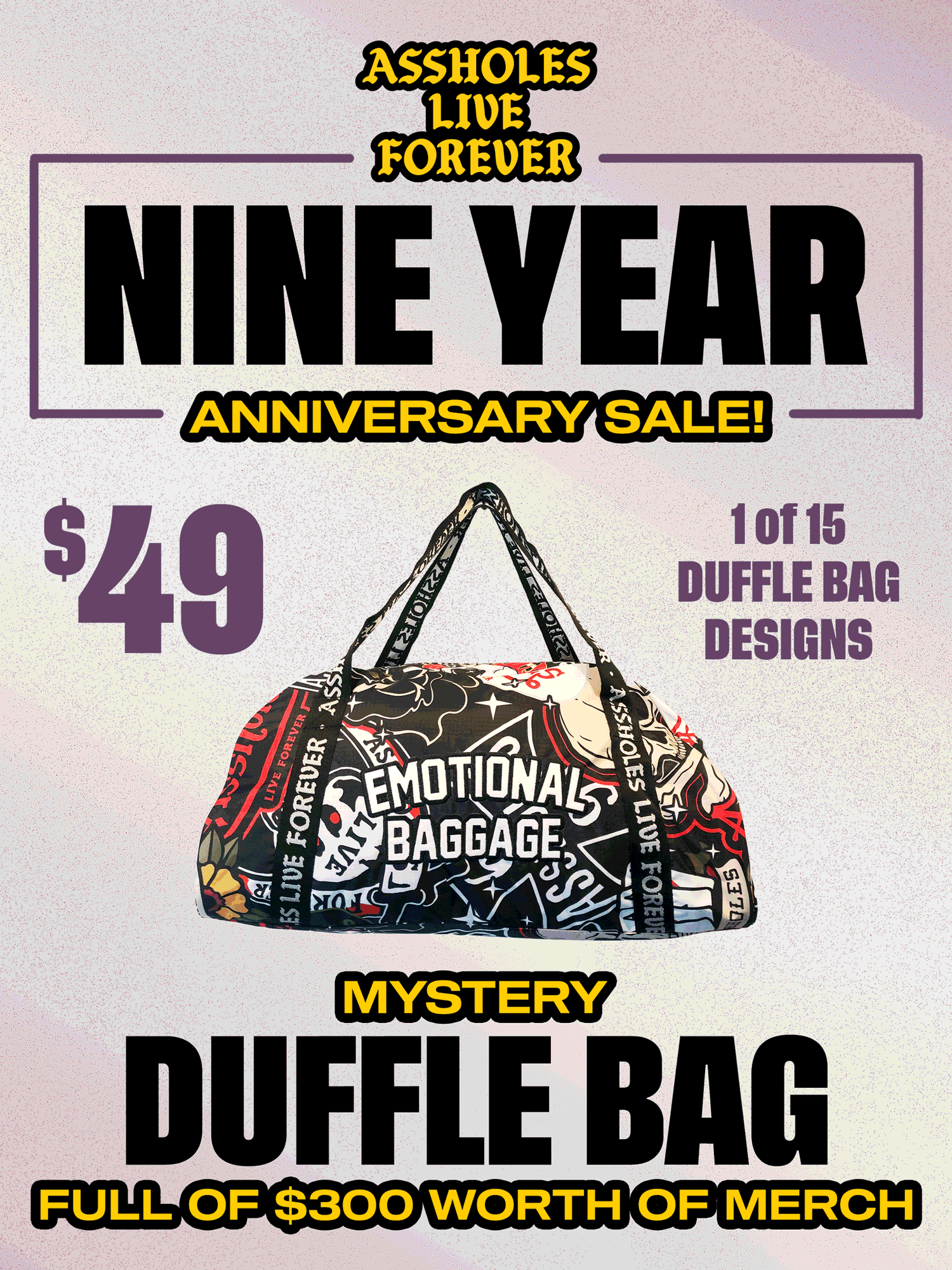 ALF 9 Year Anniversary Duffle Bag Full of Stuff - Mystery Box