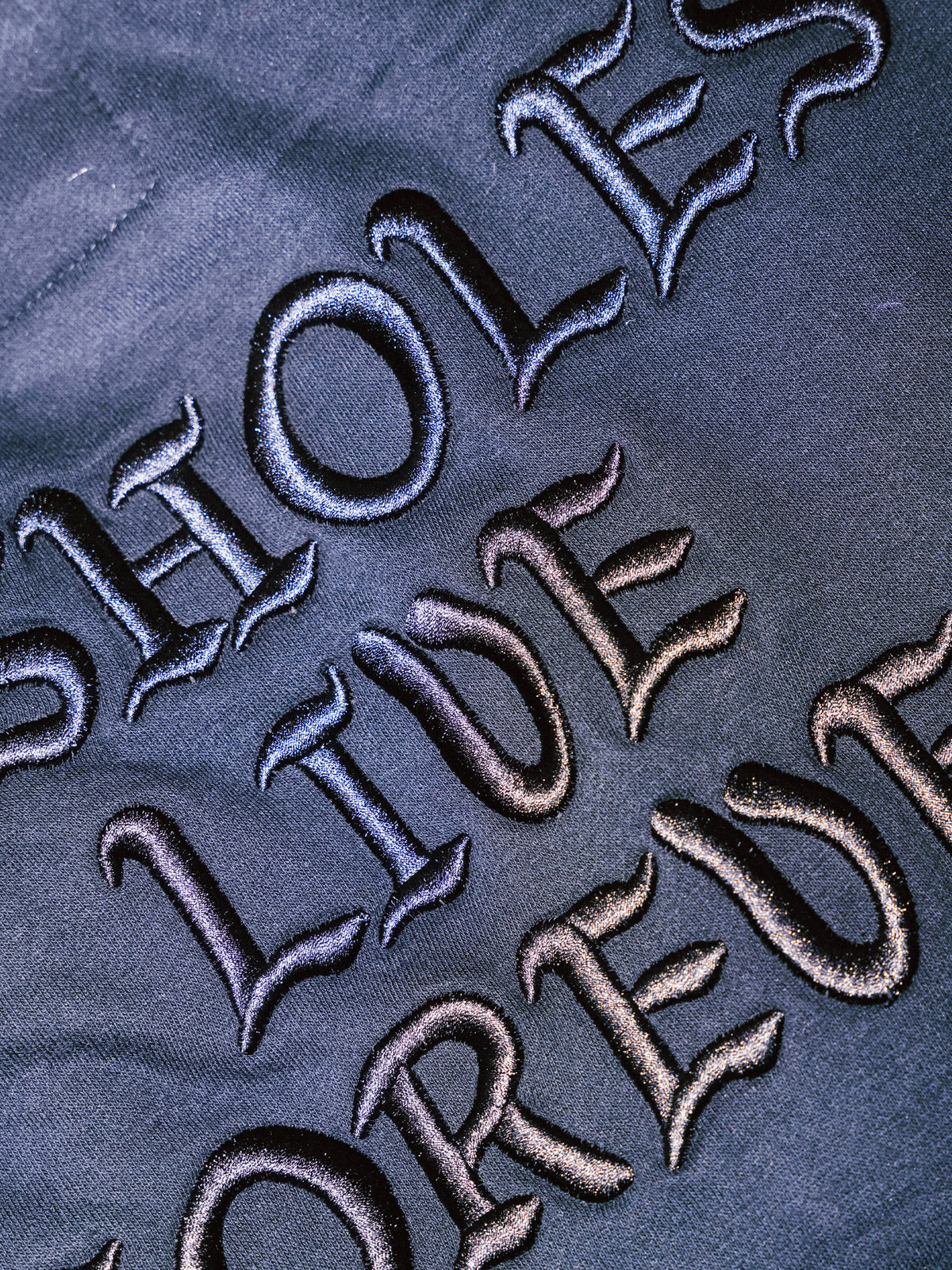 Assholes Live Forever Blackout - Embroidered Hoodie