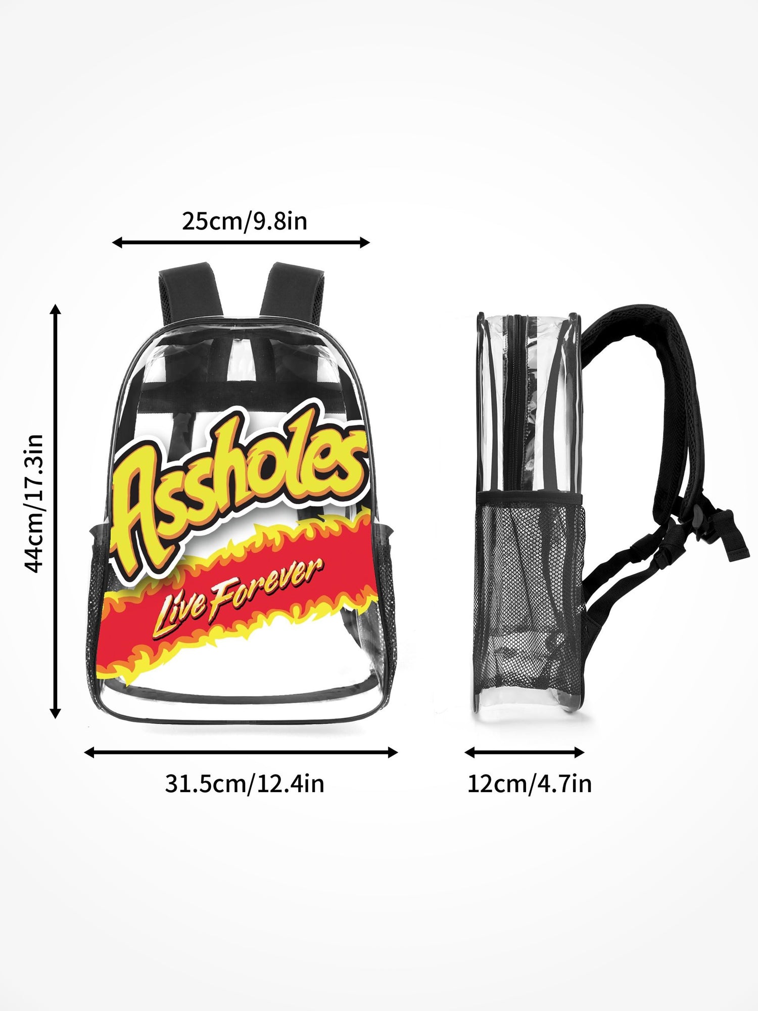 Transparent Backpack - ALF Flamin Hot