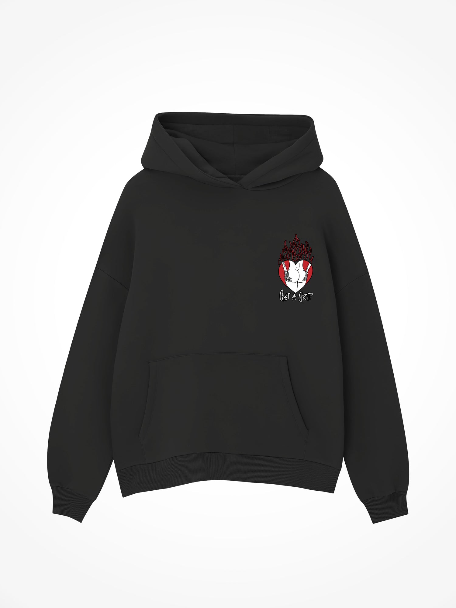 Get a Grip - Black Hoodie