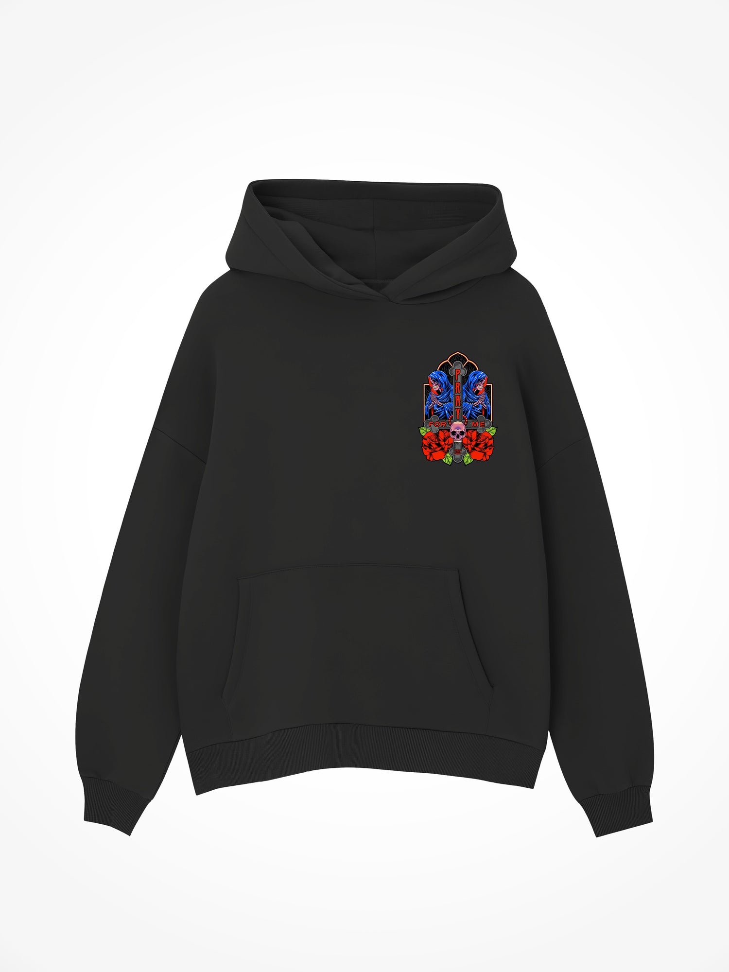 Pray For Me Cross - Black Hoodie