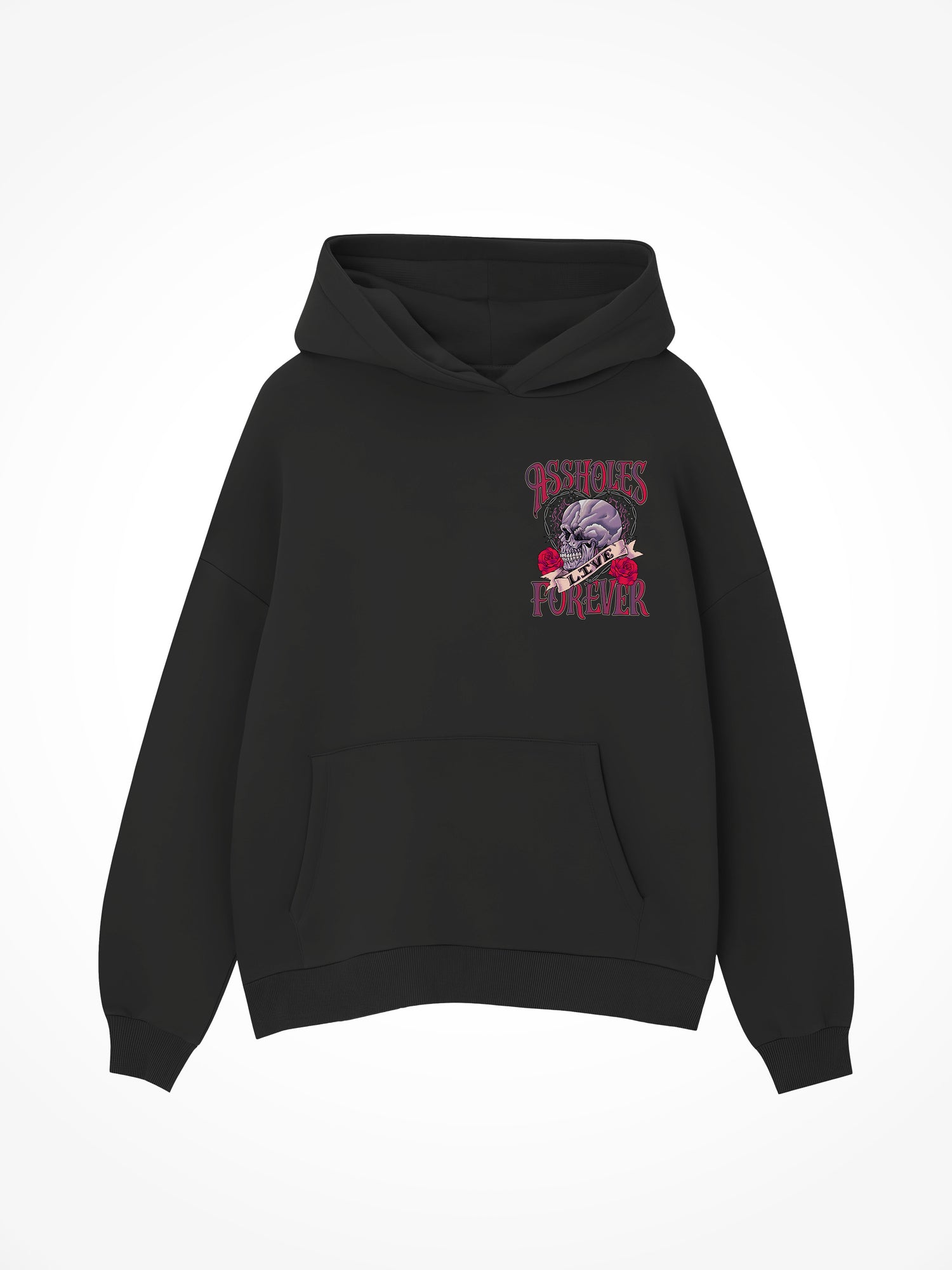 ALF Skull Heart - Black Hoodie