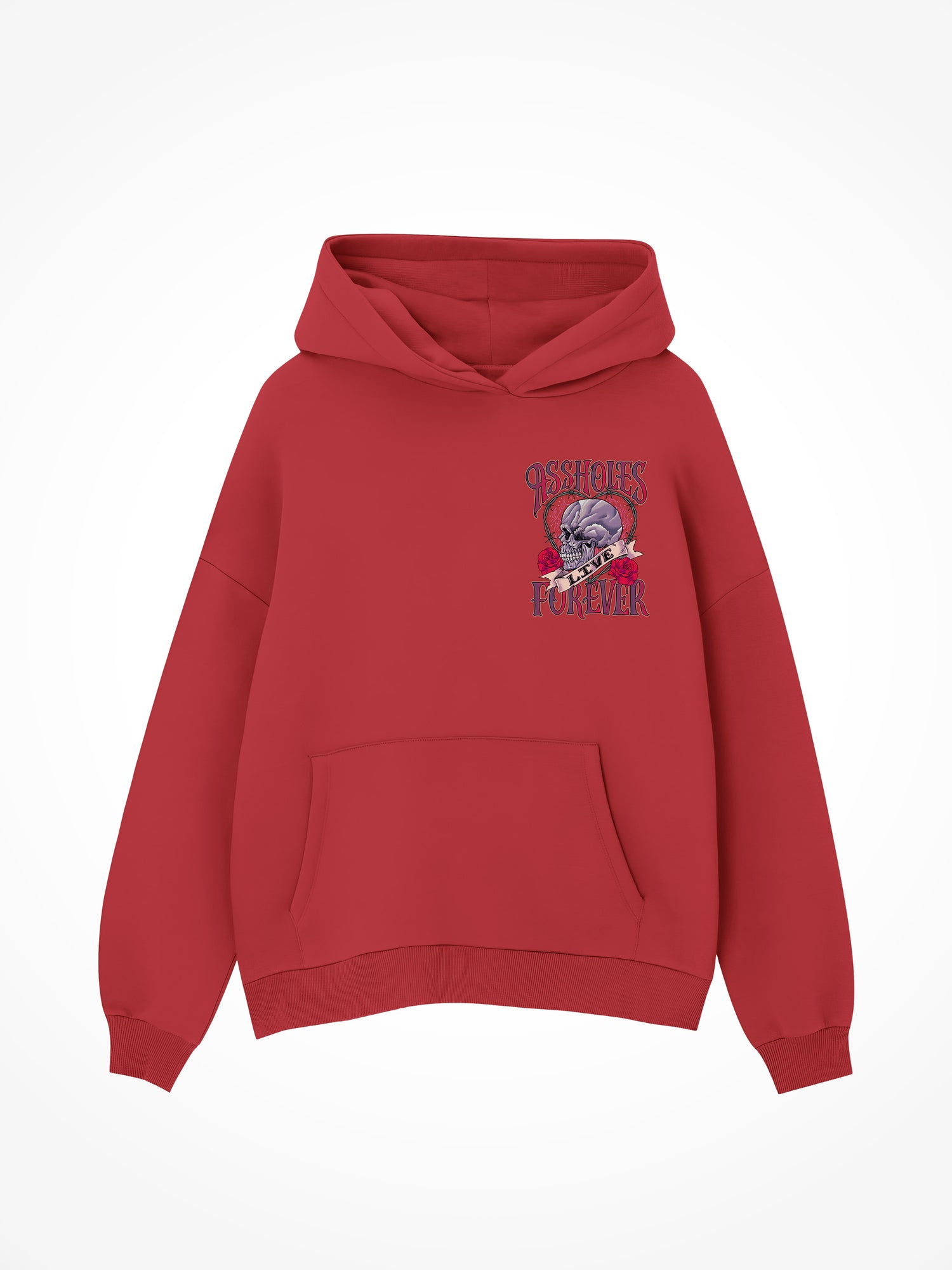 ALF Skull Heart - Red Hoodie