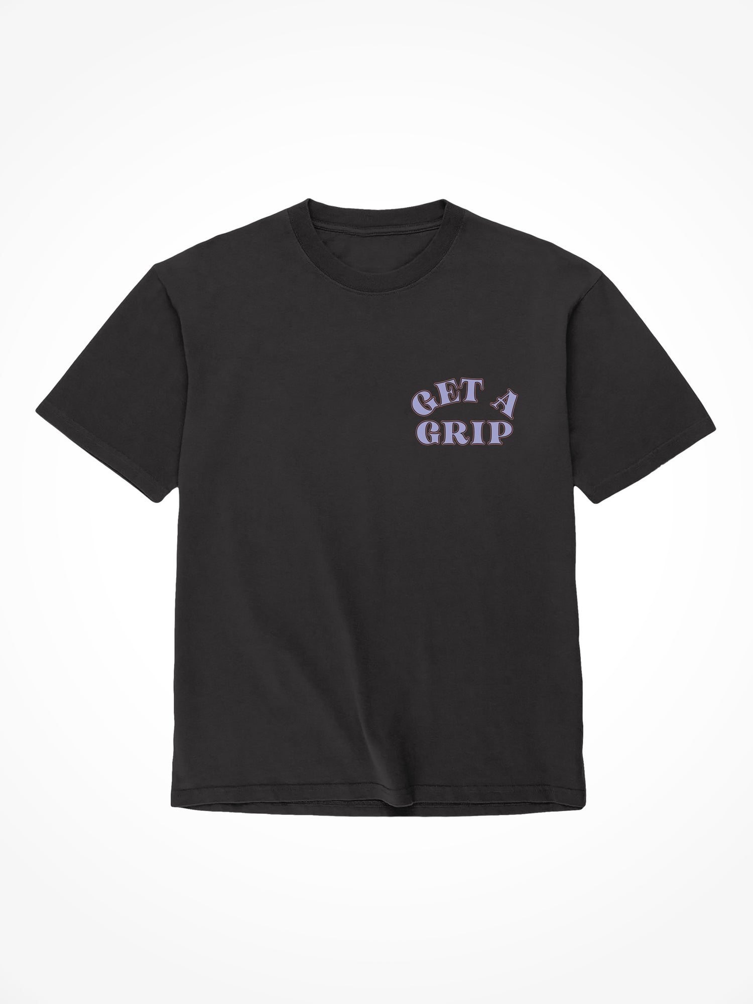 Get a Grip Skull - Black T-Shirt