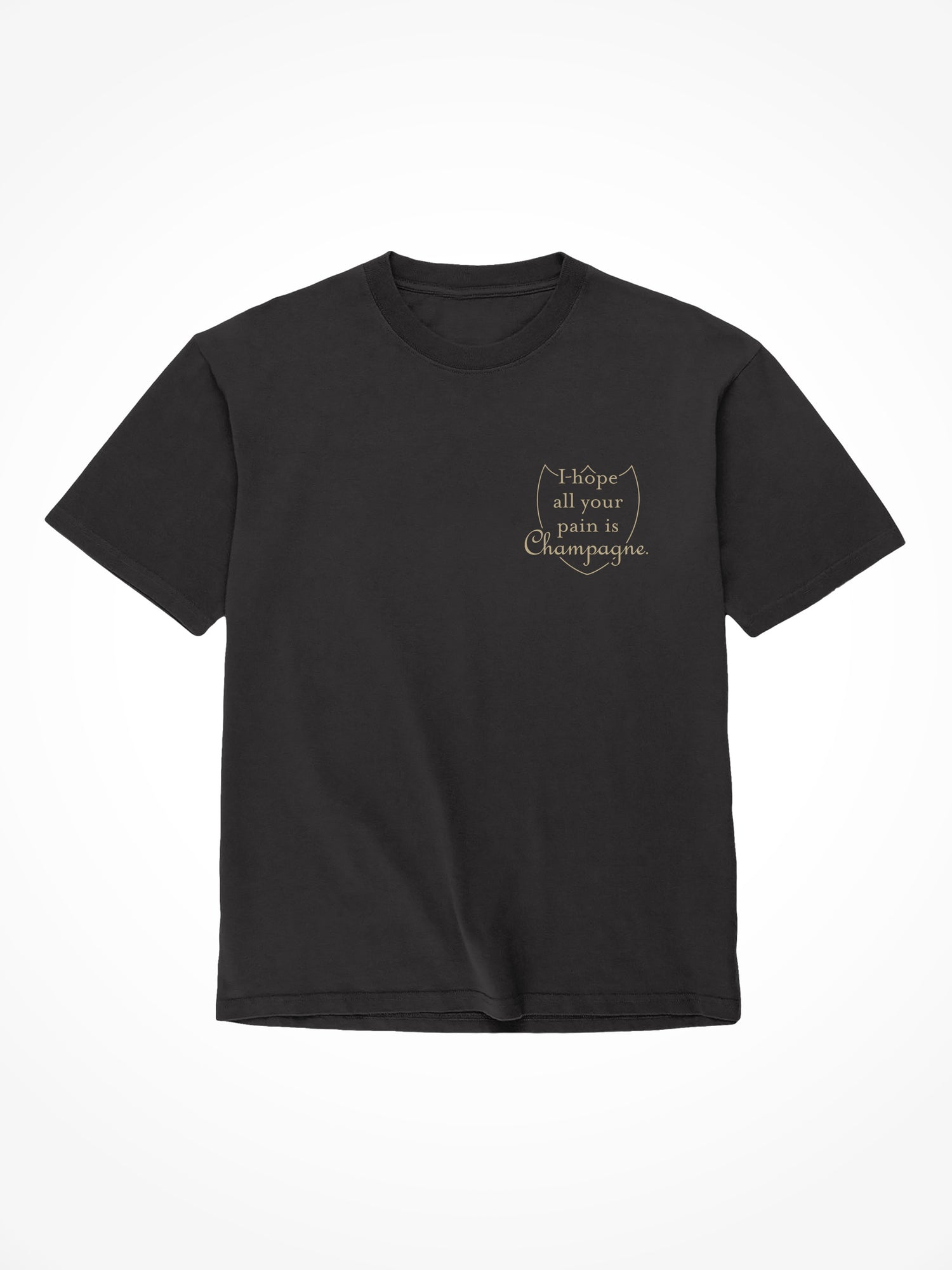 Champagne - Black T-Shirt