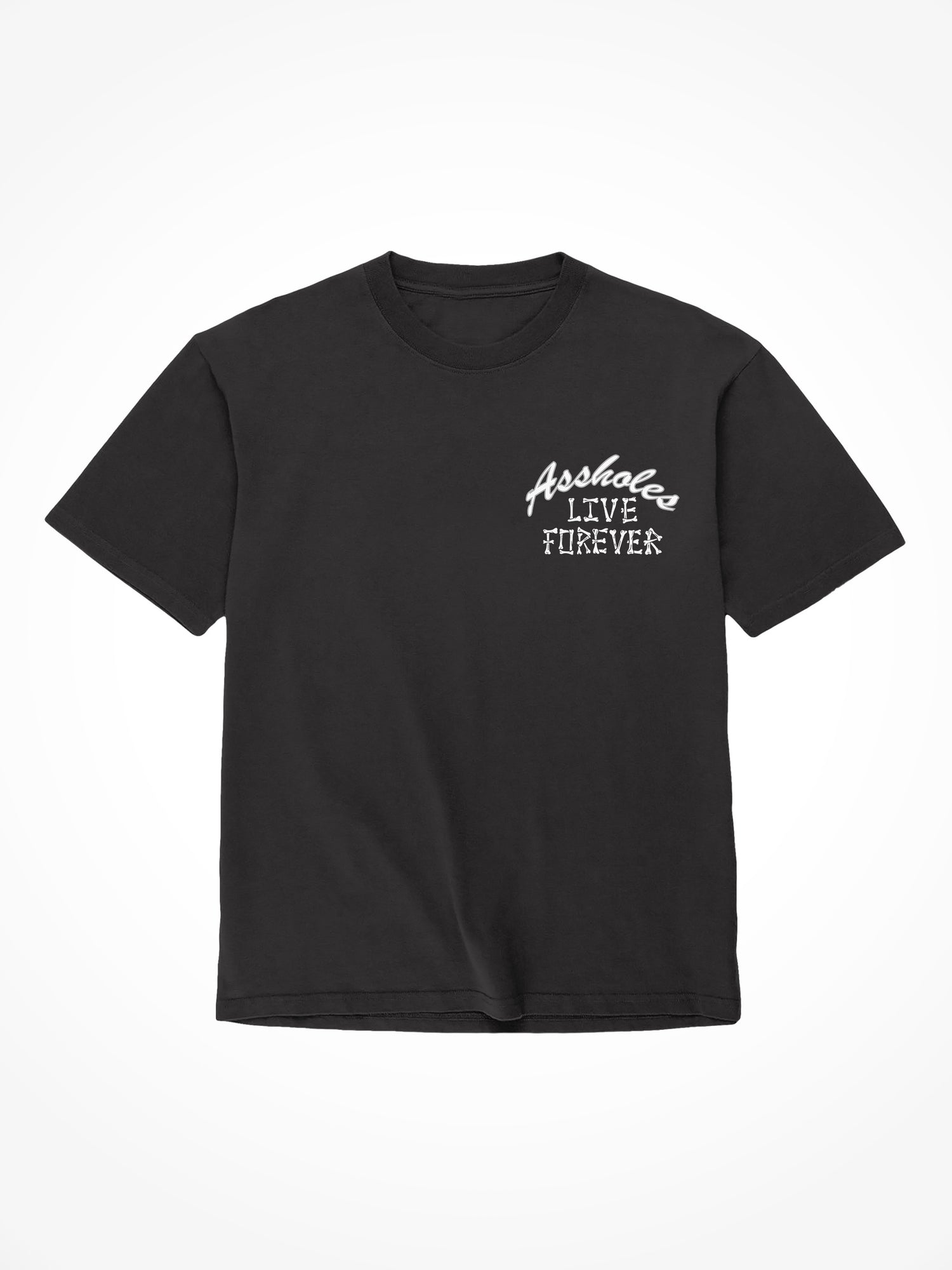 ALF Smoking Skull - Black T-Shirt