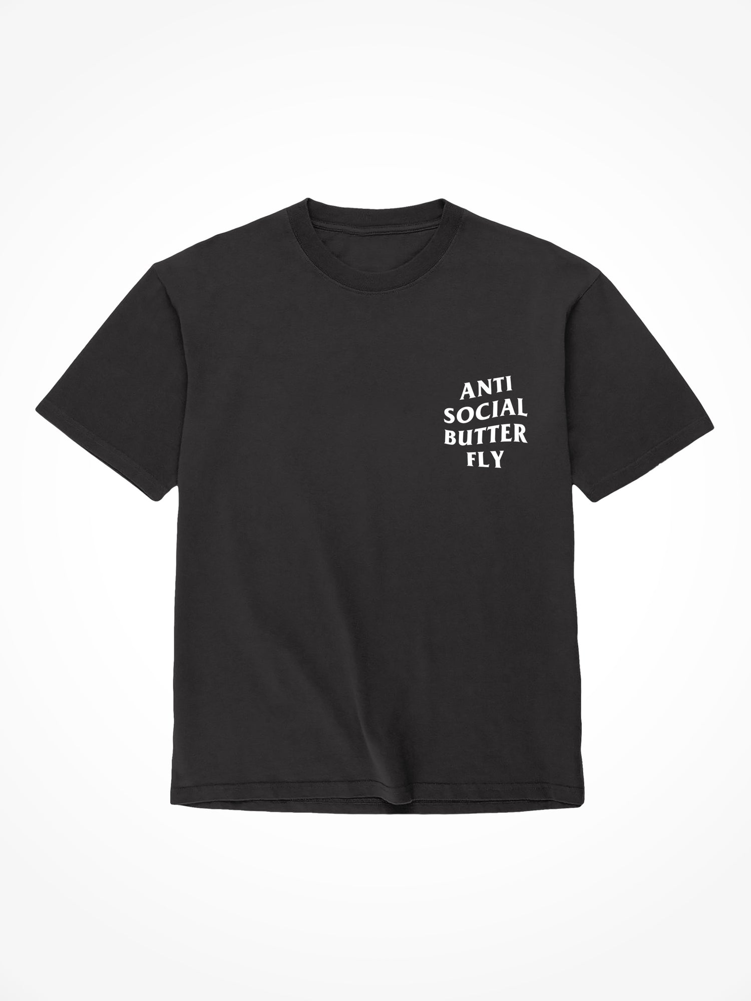 Anti Social Butterfly - Black T-Shirt