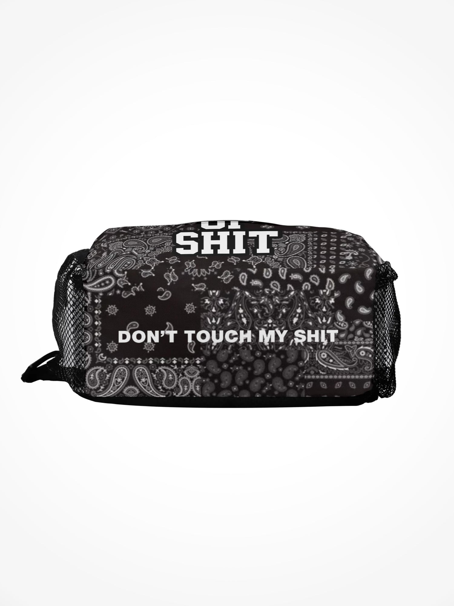 All-Over-Print Chest Crossbody Bag - Full Of Shit Black Bandana