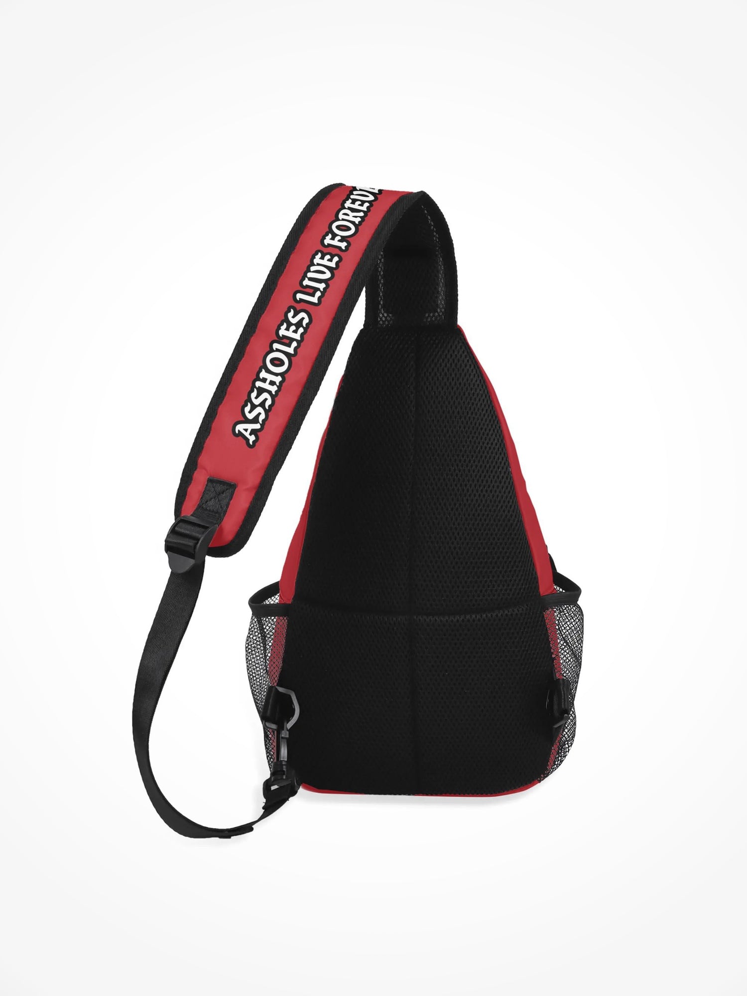 All-Over-Print Chest Crossbody Bag - Emotional Baggage Red