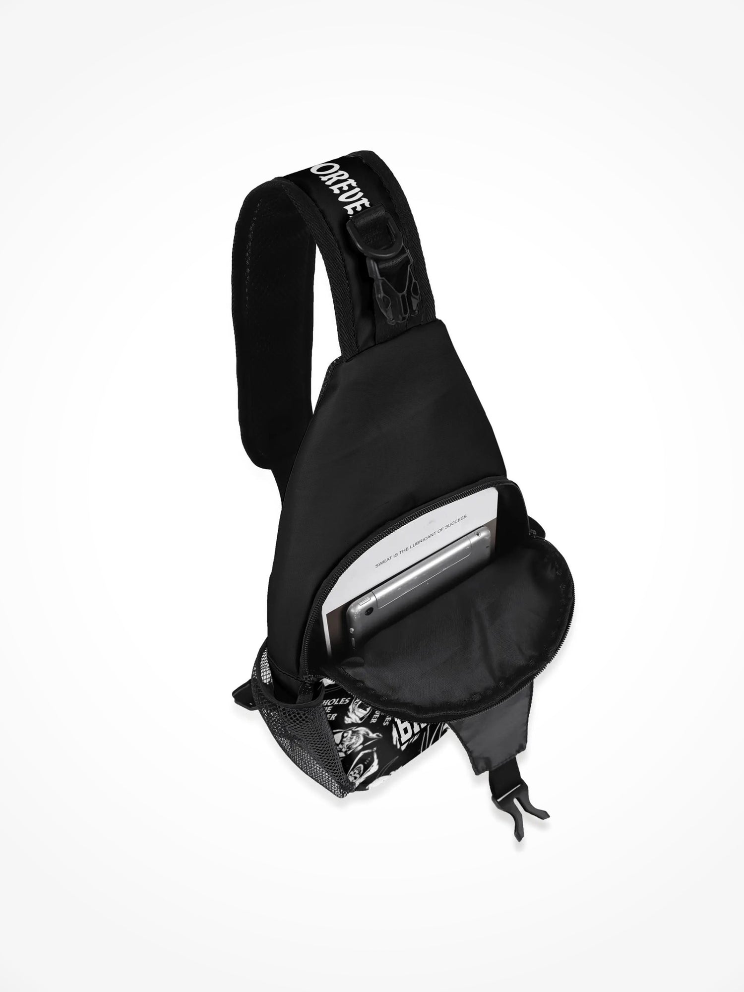 All-Over-Print Chest Crossbody Bag - Emotional Baggage Reaper