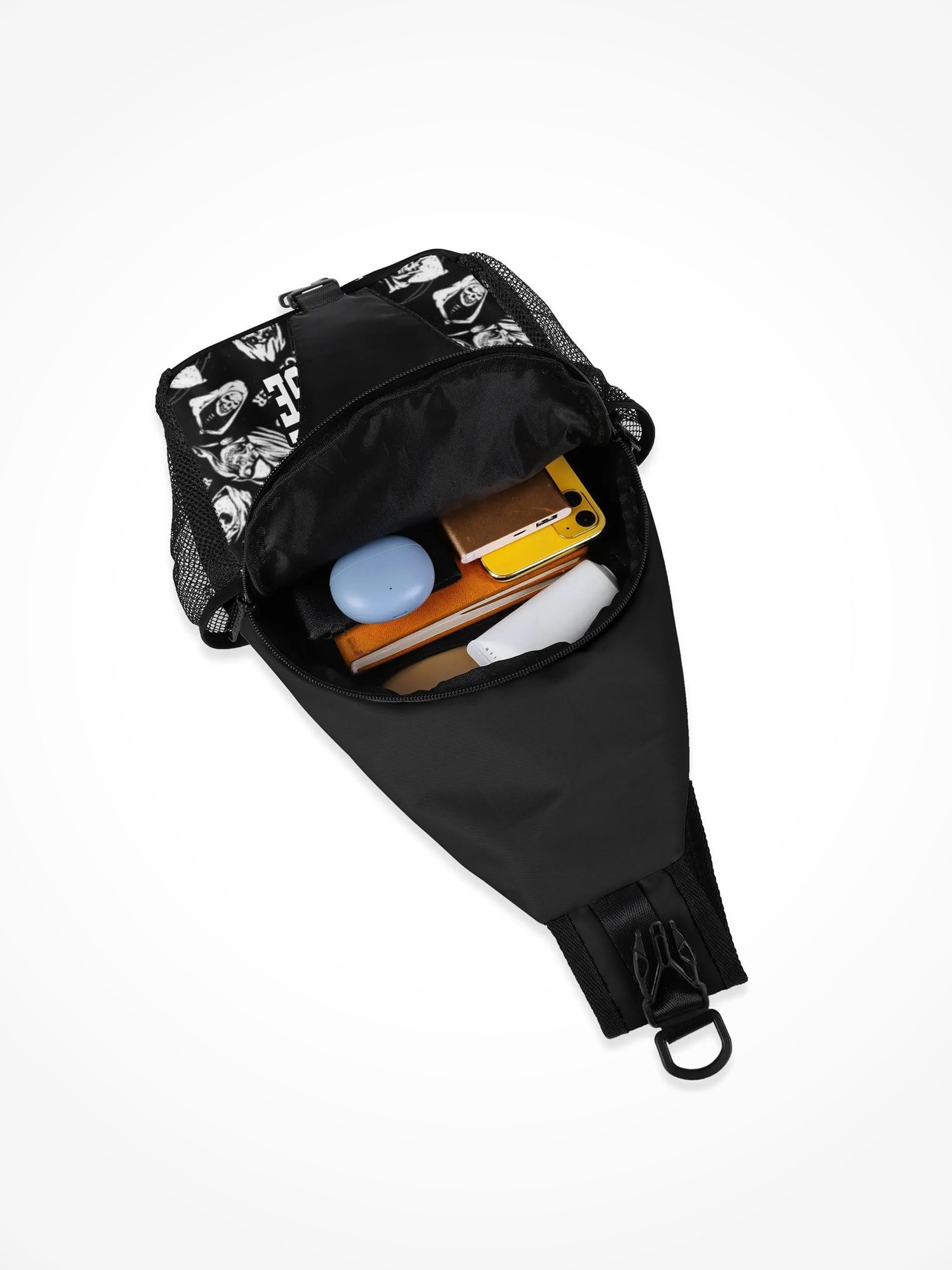 All-Over-Print Chest Crossbody Bag - Emotional Baggage Reaper