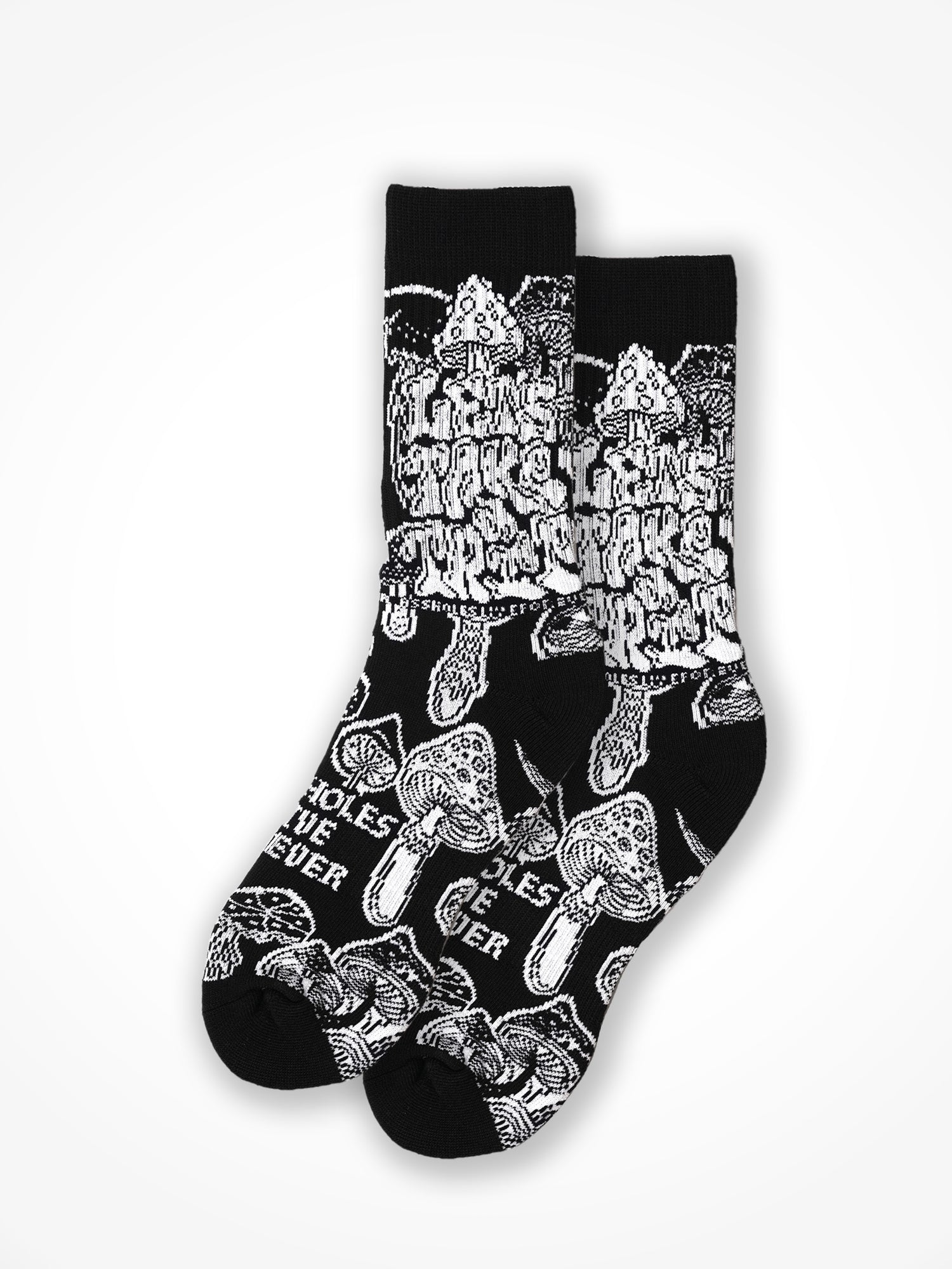 Lets Take a Trip Sock - Black