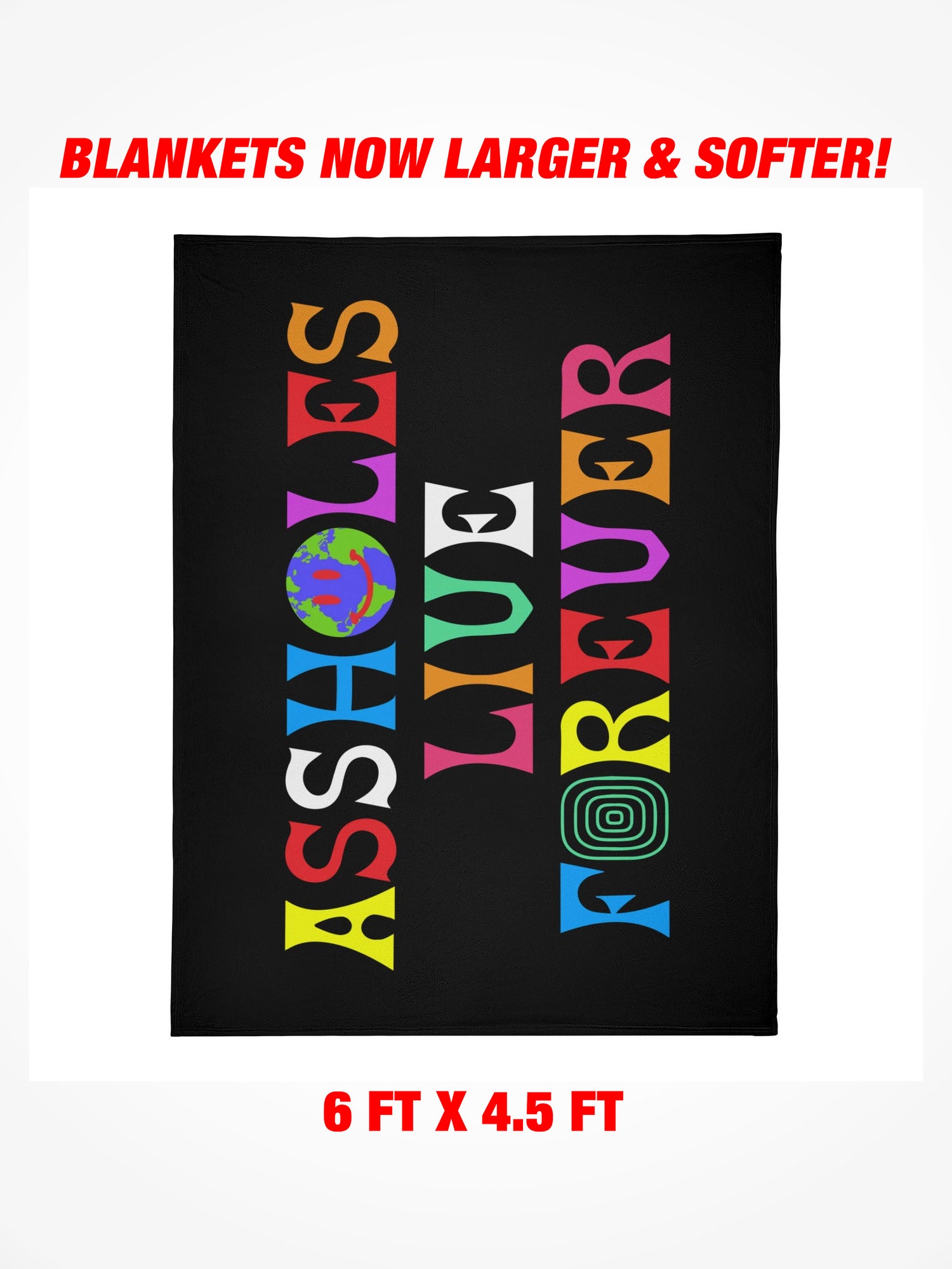 Fleece Blanket - ALF ASSHOLEWORLD