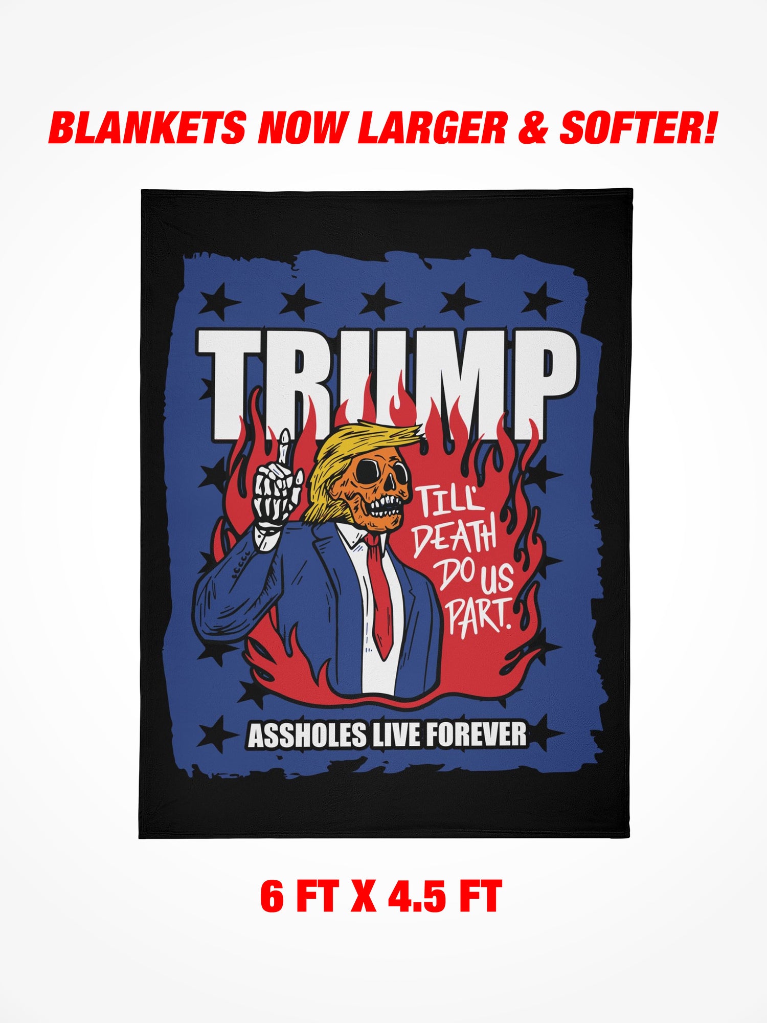 Fleece Blanket - Trump Till Death