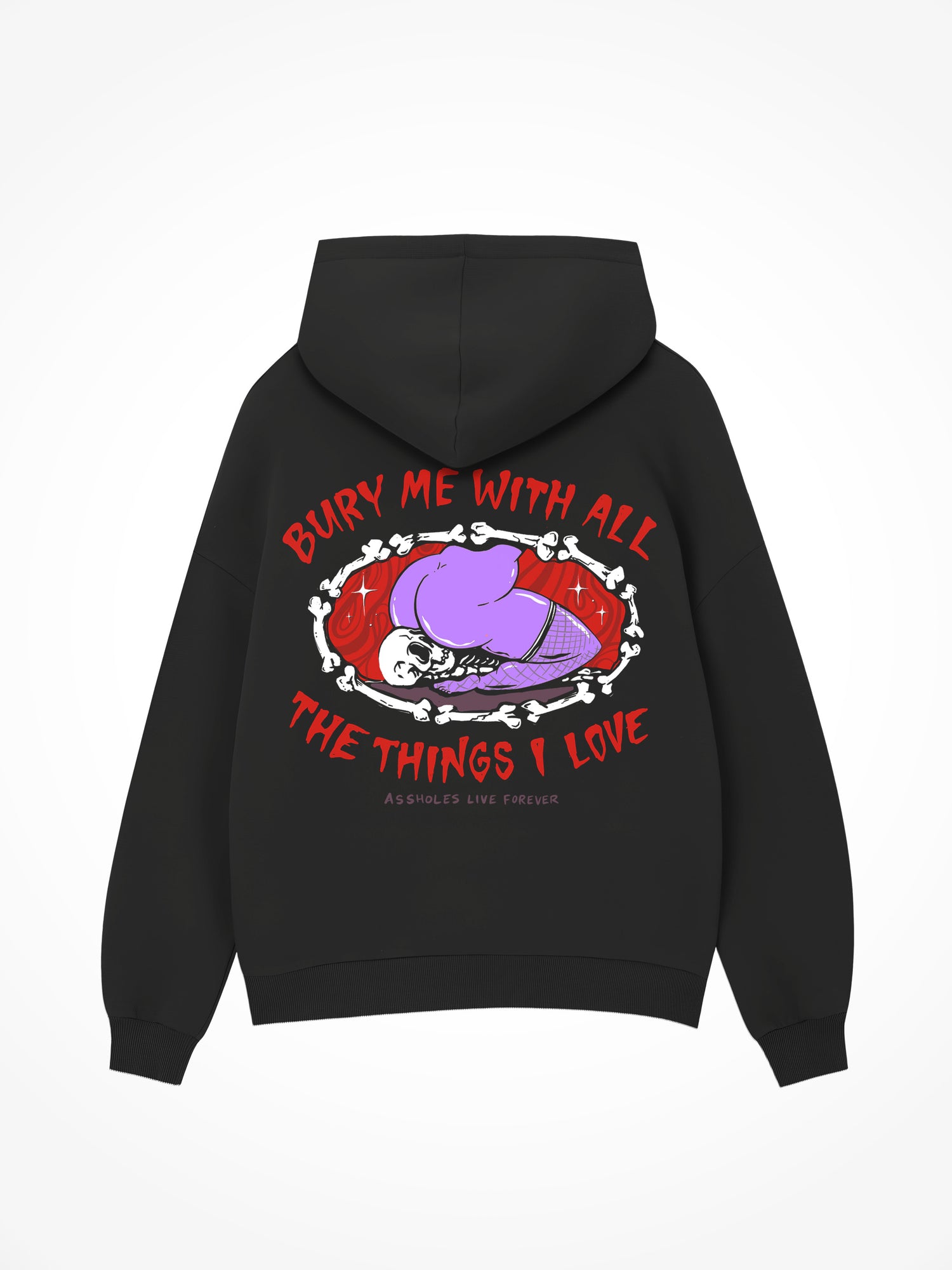 Bury Me With All The Things I Love - Black Hoodie