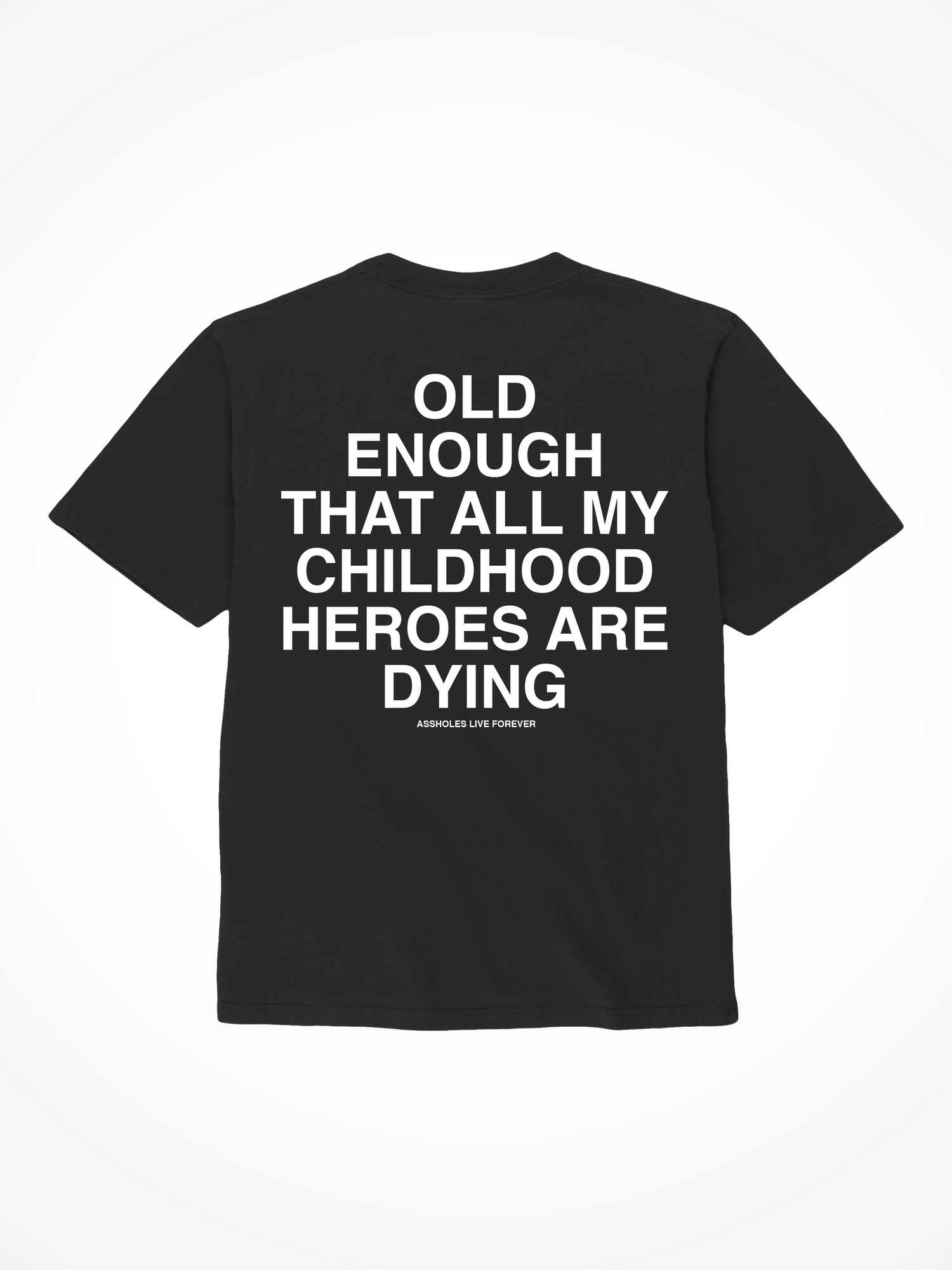 Childhood Heros - Black T-Shirt