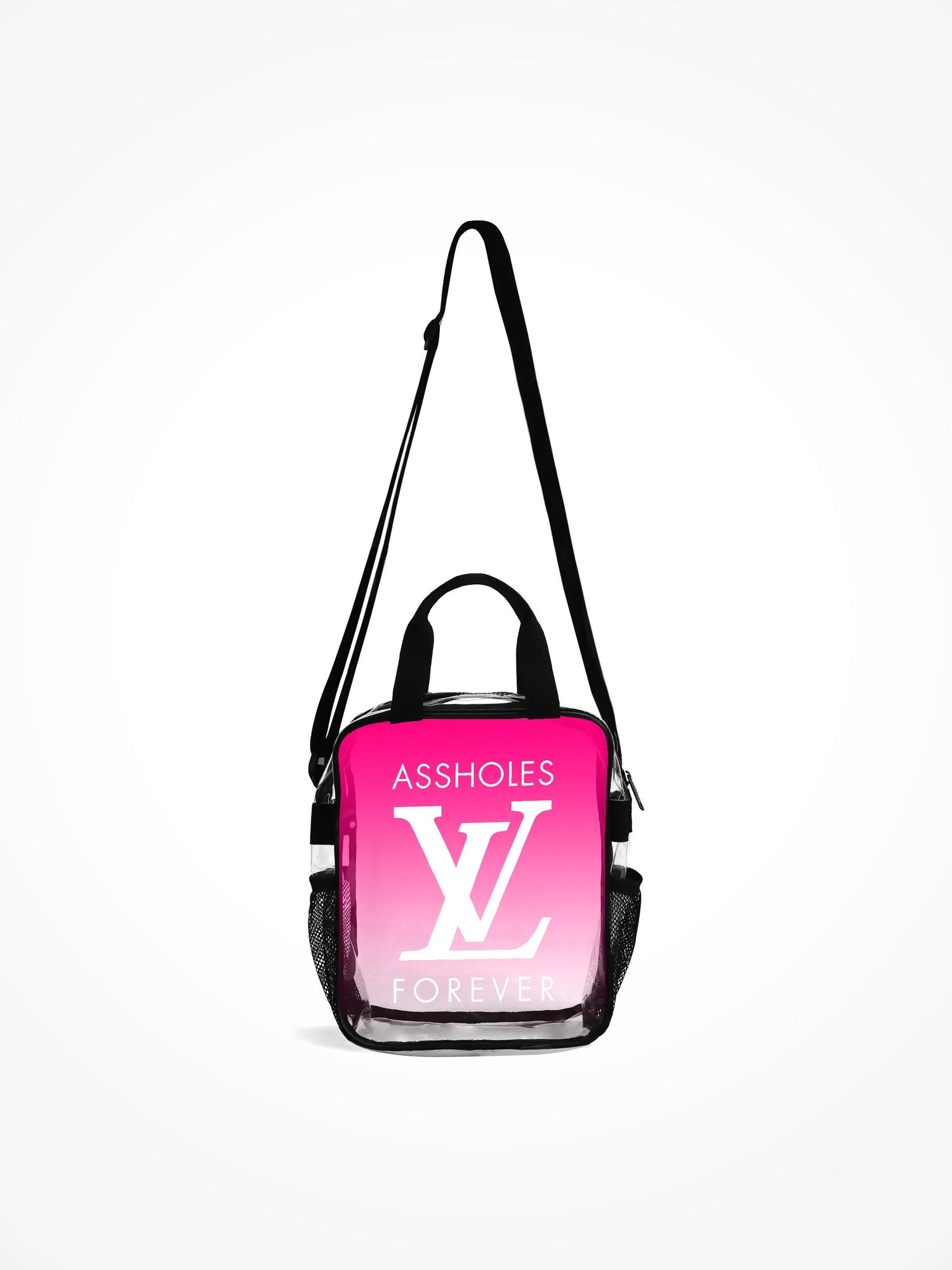 Clear Shoulder Bag - LV PINK FADE