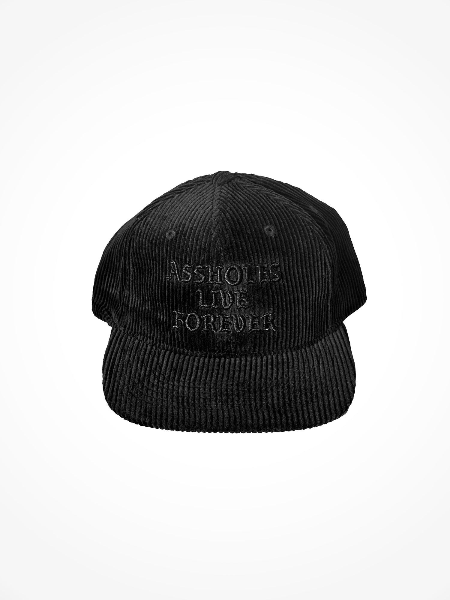 ALF 6 Panel Corduroy Snapback - Blackout