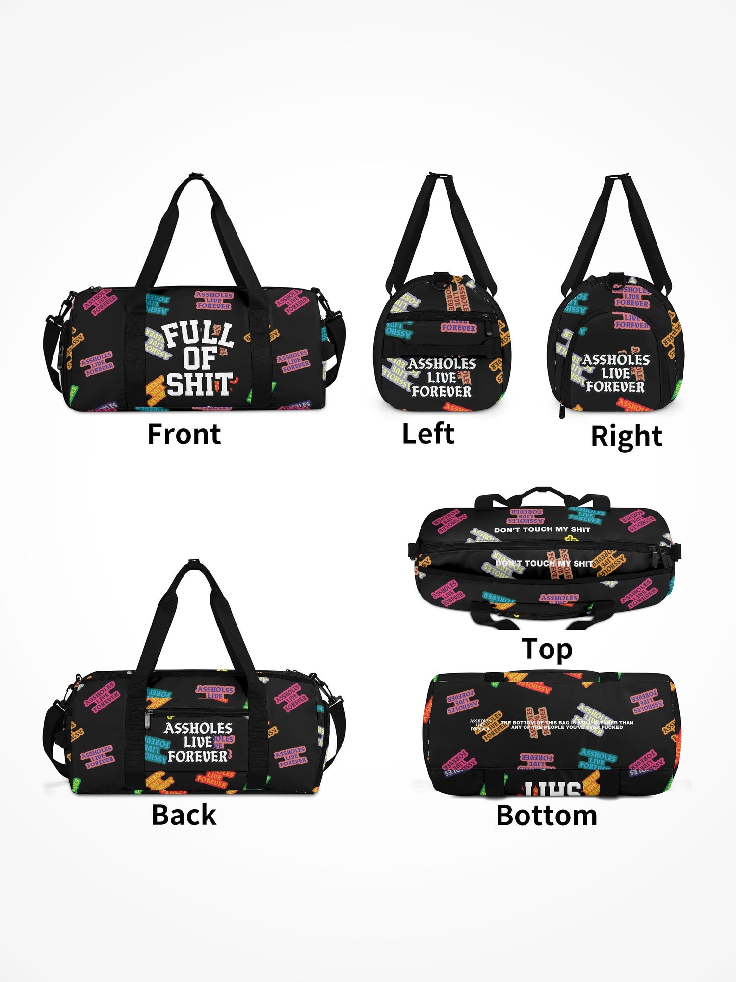 Duffle Bag - FULL OF SHIT STICKERS