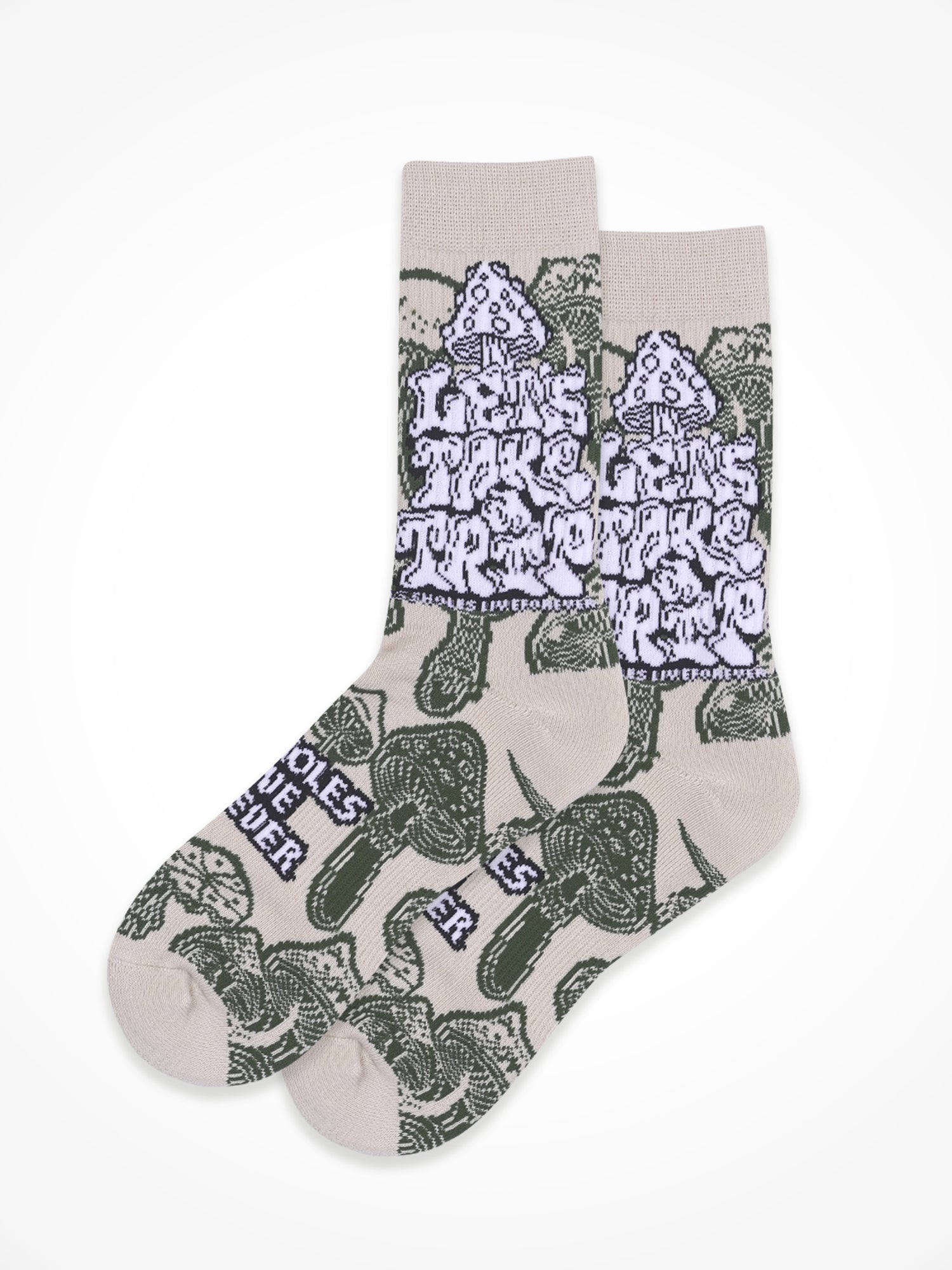 Lets Take a Trip Sock - Tan