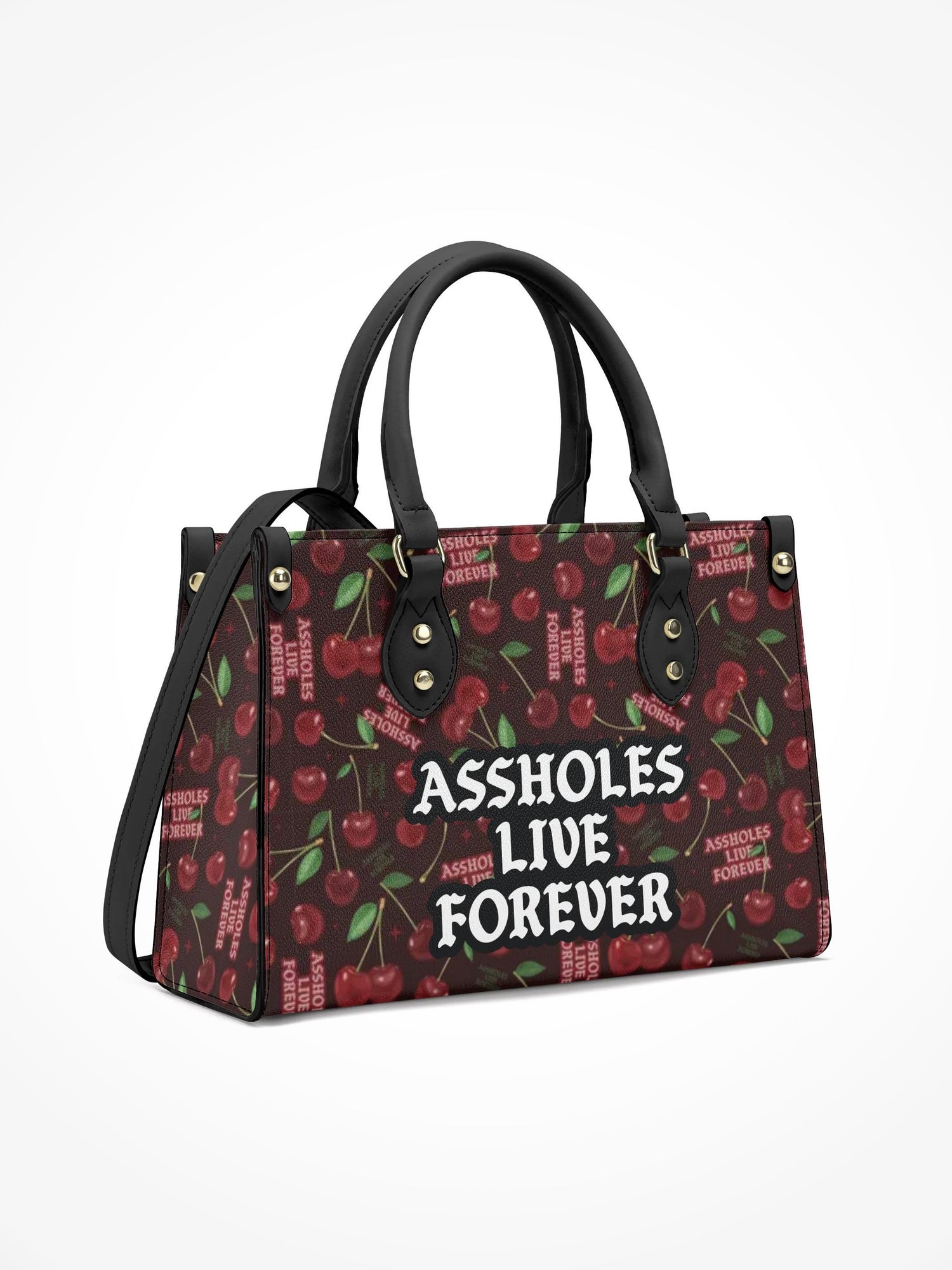 Handbag With Strap - EMOTIONAL BAGGAGE CHERRIES