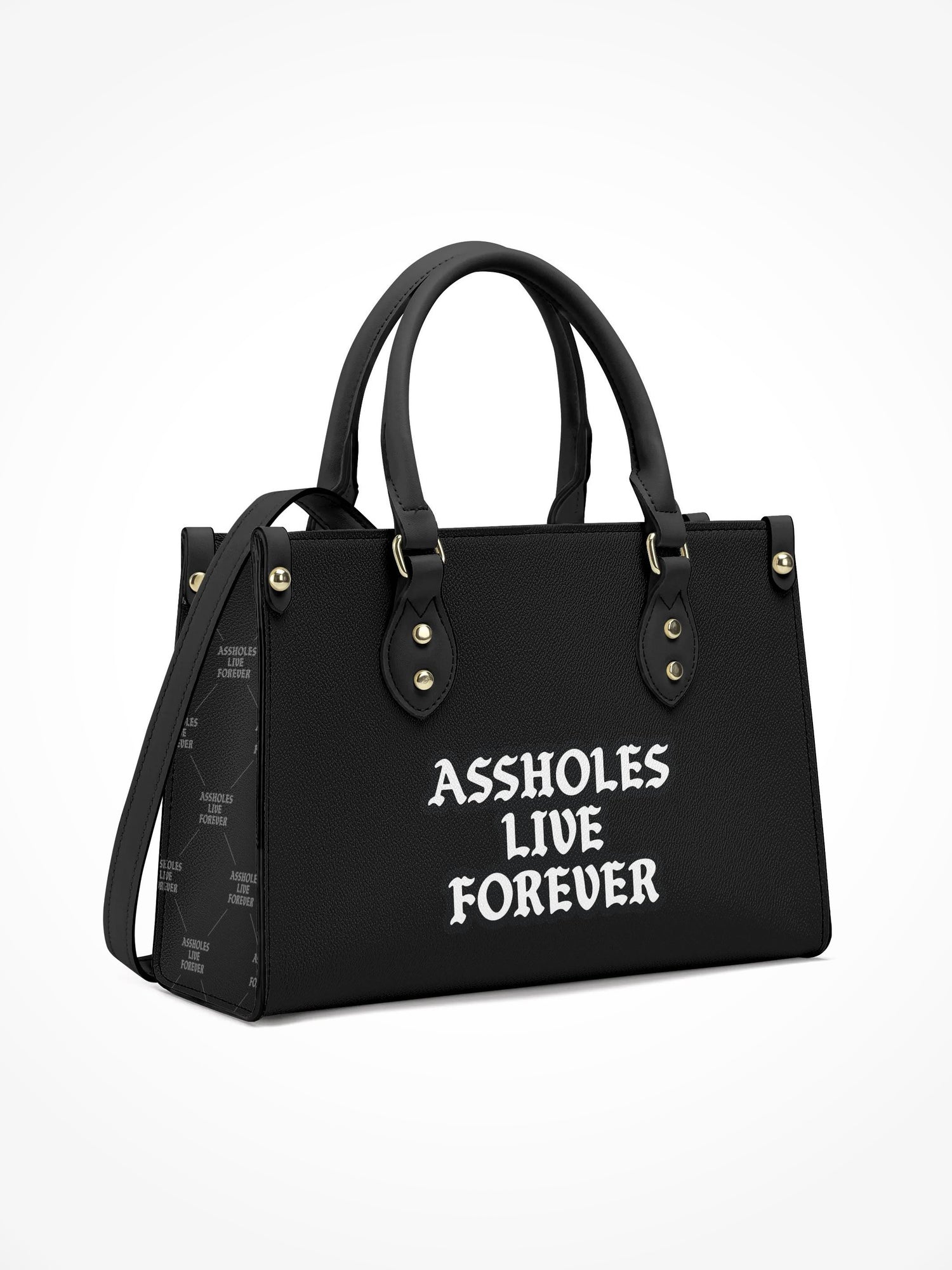 Handbag With Strap - SUBMISSIVE BLACK