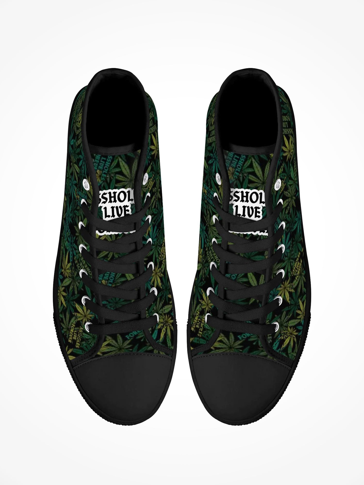 Mens High Top Canvas Shoes - ALF Weed