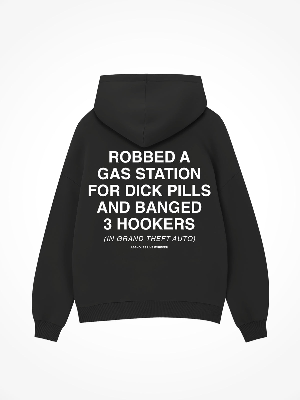 Robbed A Gas Station - Black Hoodie