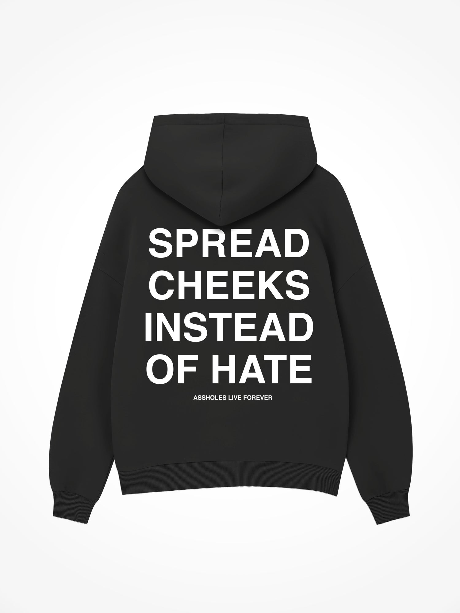 Spread Cheeks - Black Hoodie