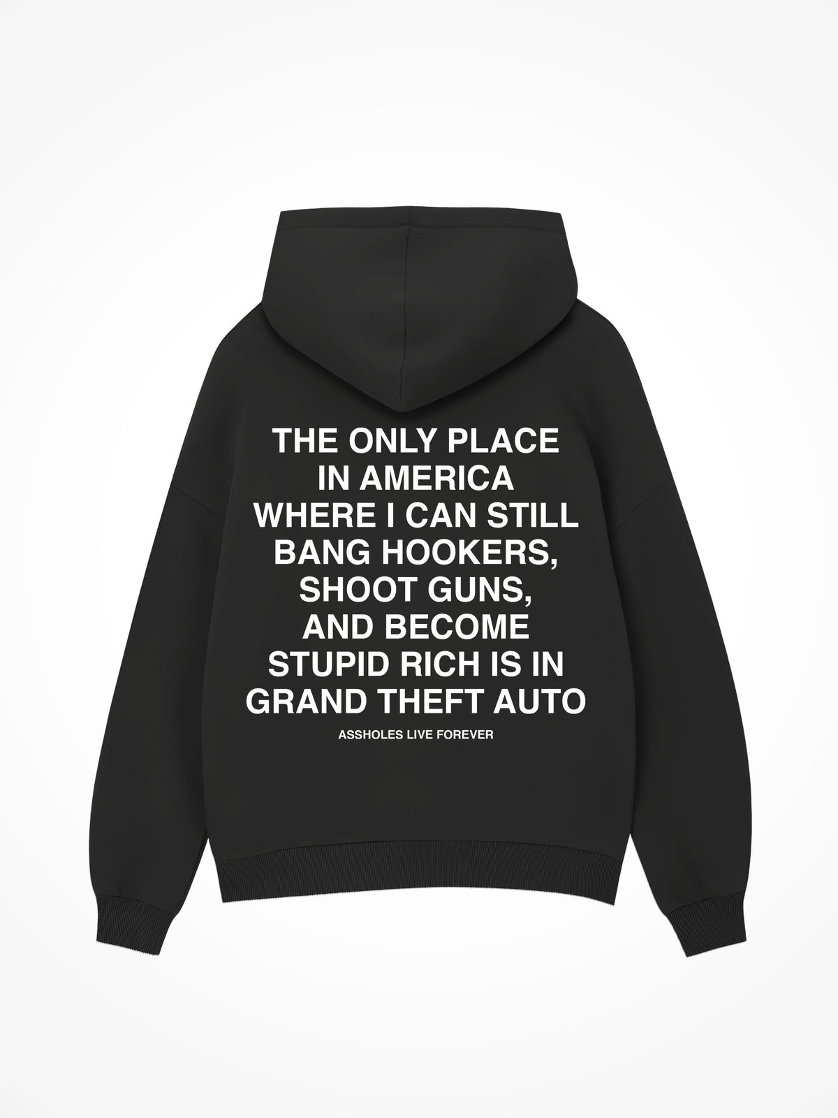 The Only Place in America - Black Hoodie