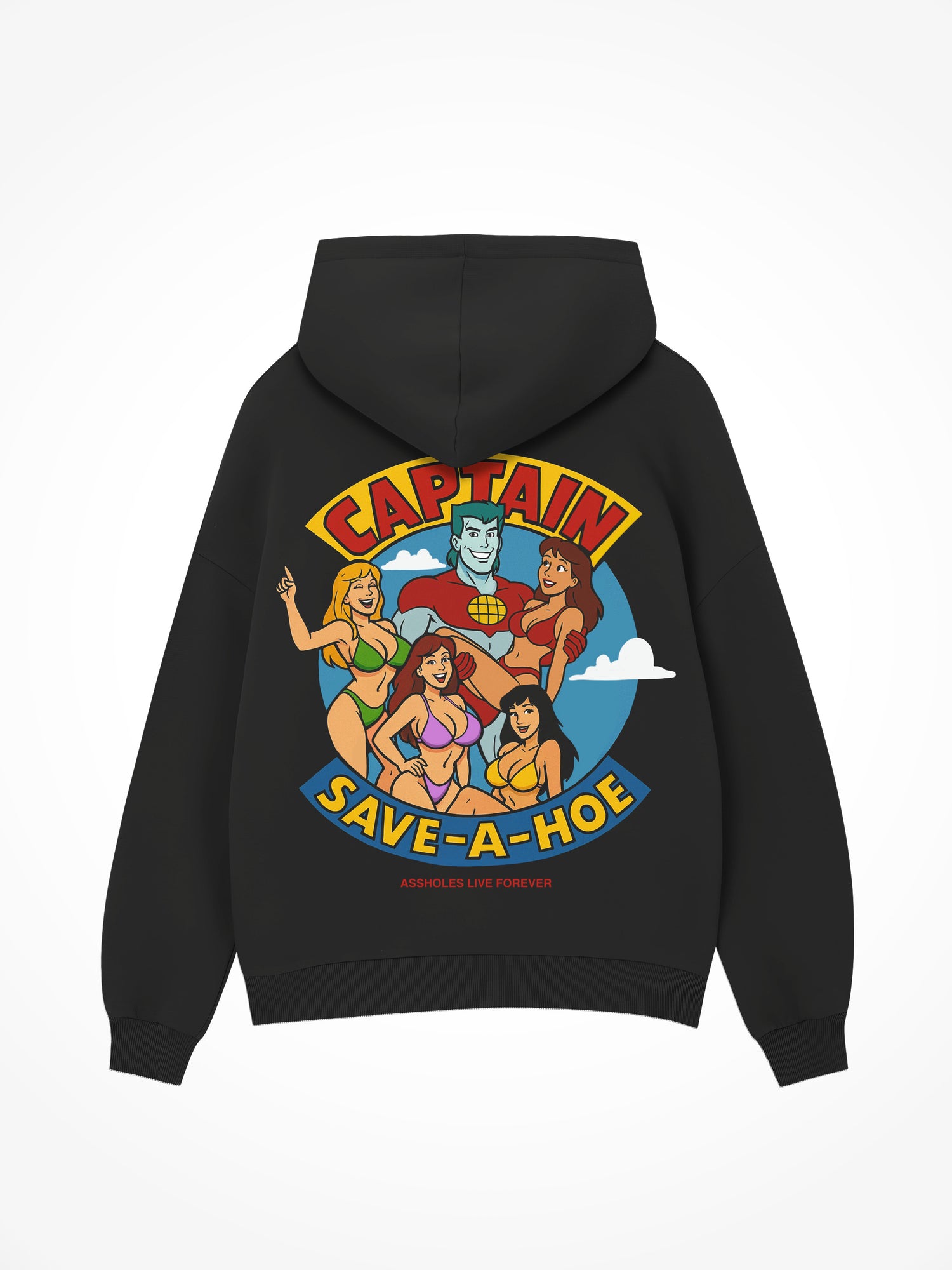 Captain Save a Hoe - Black Hoodie
