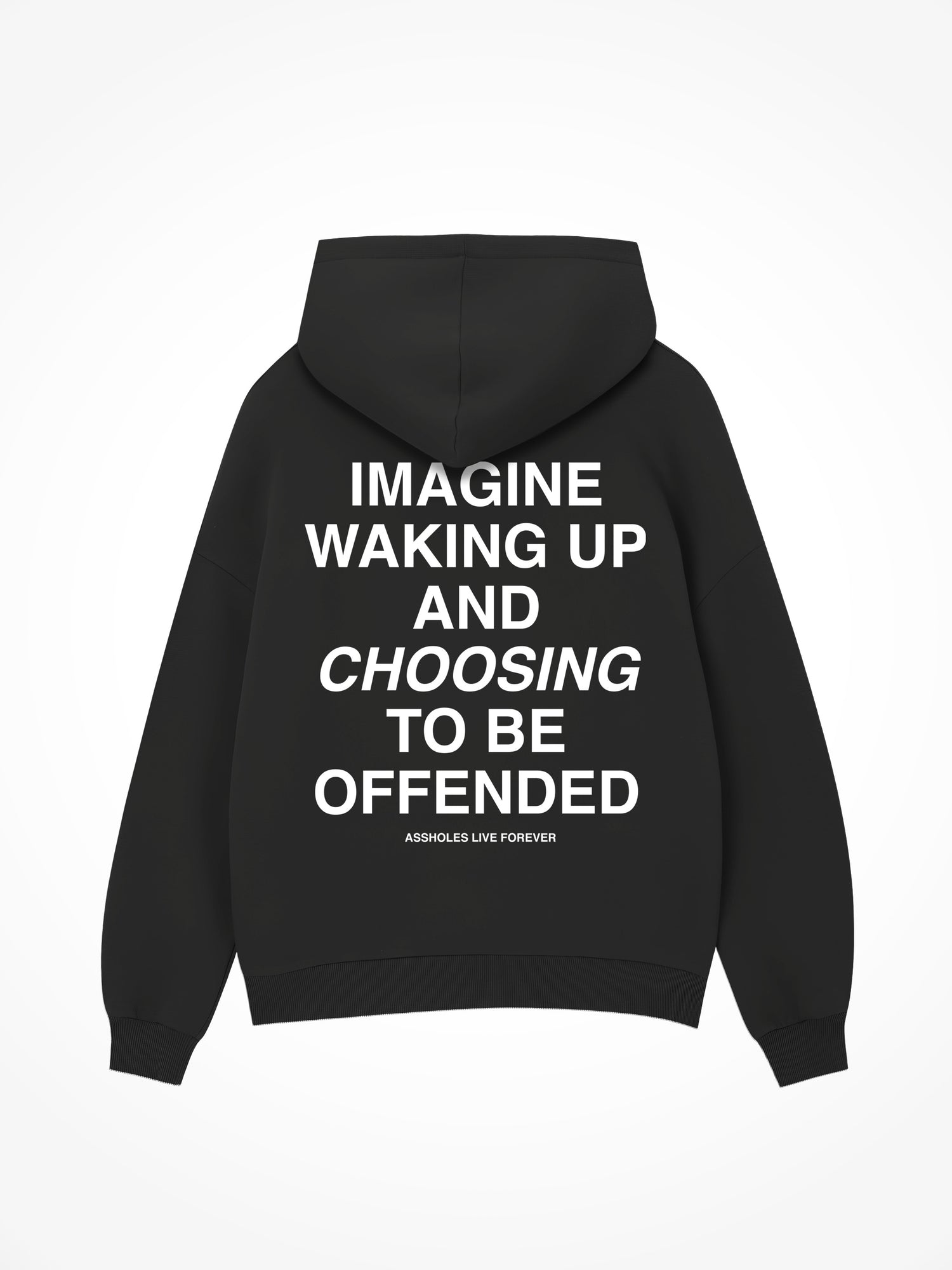 Imagine Waking Up - Black Hoodie