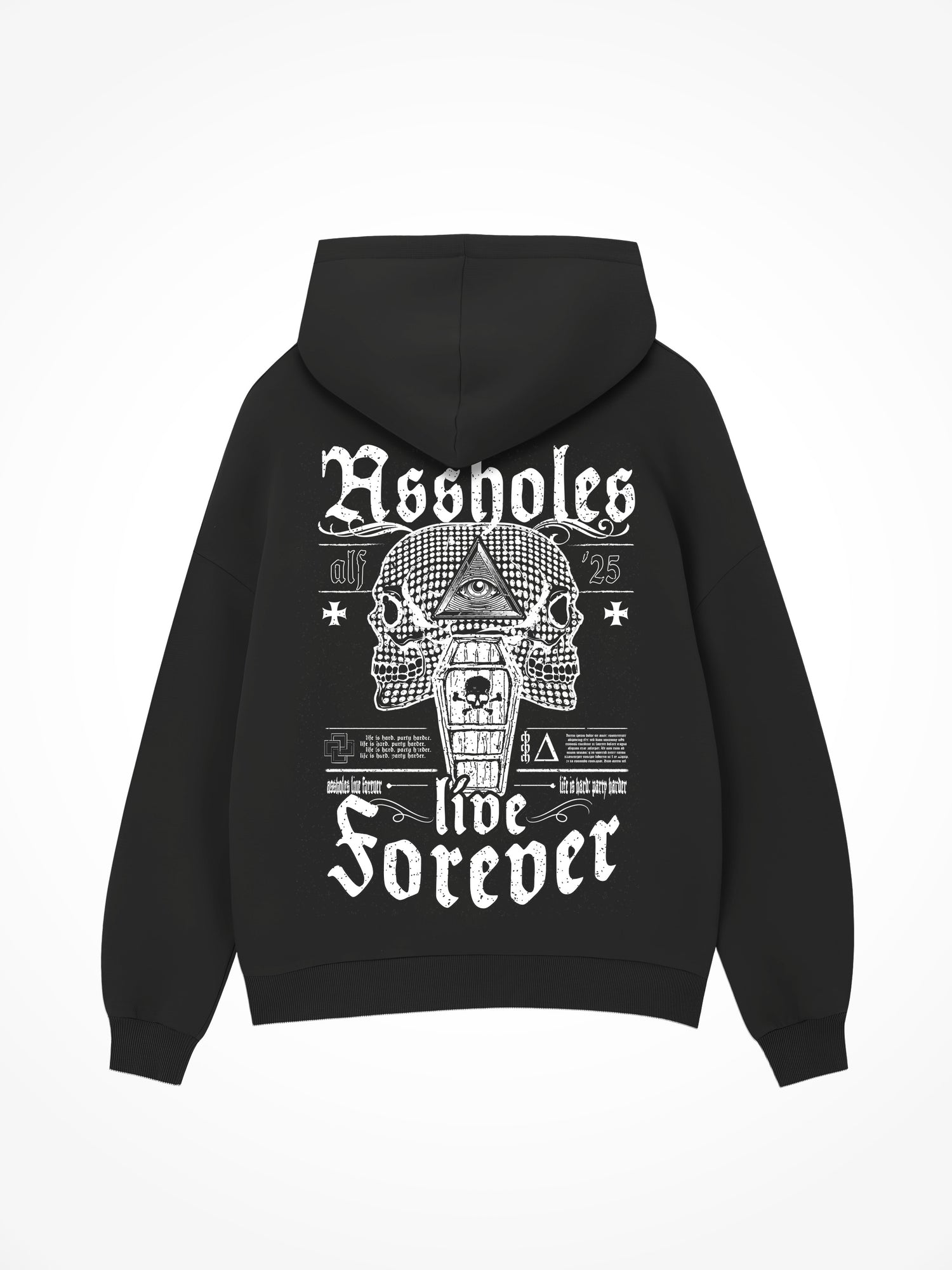 ALF Double Skull - Black Hoodie
