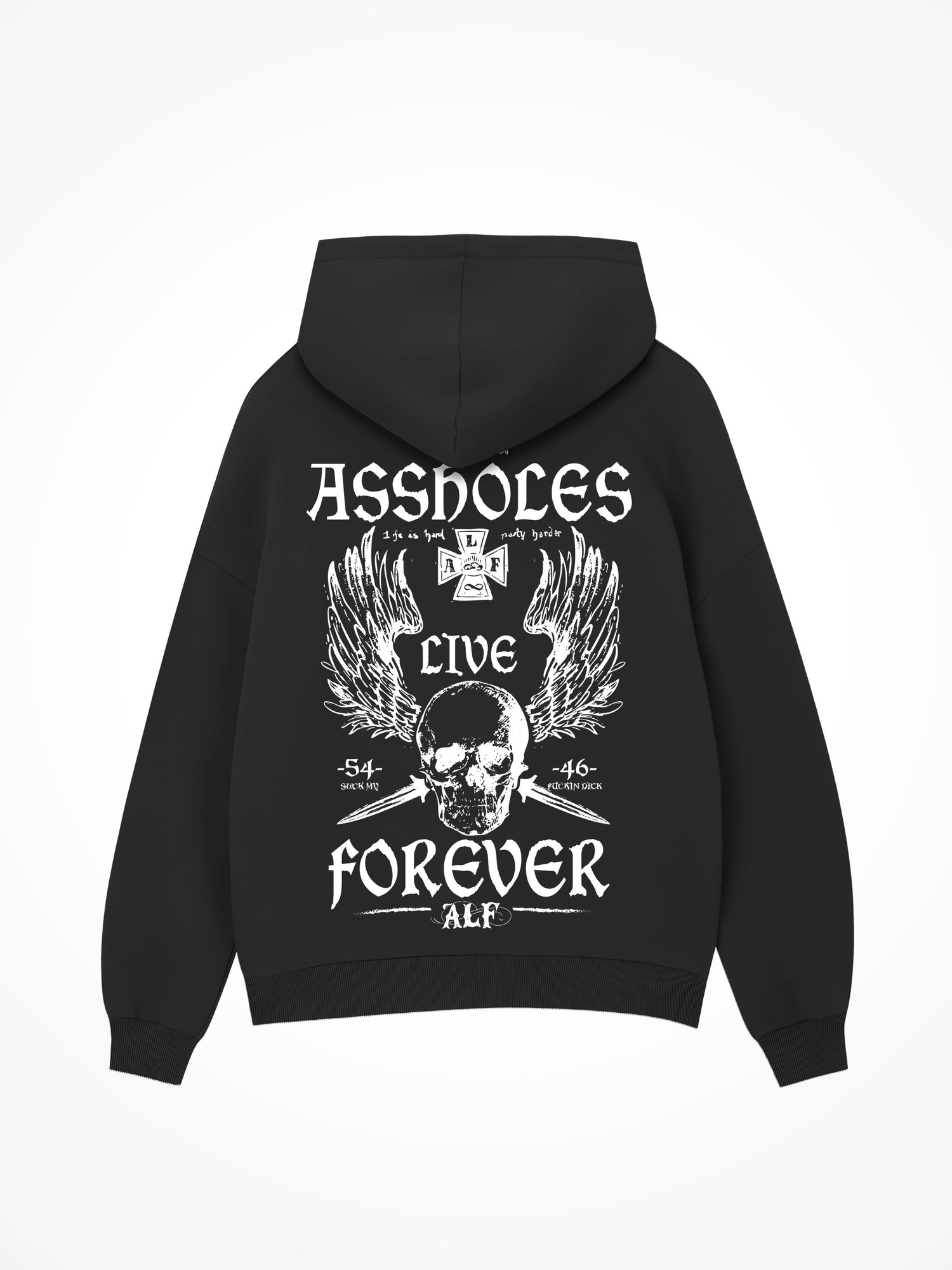 ALF Flying Skull - Black Hoodie