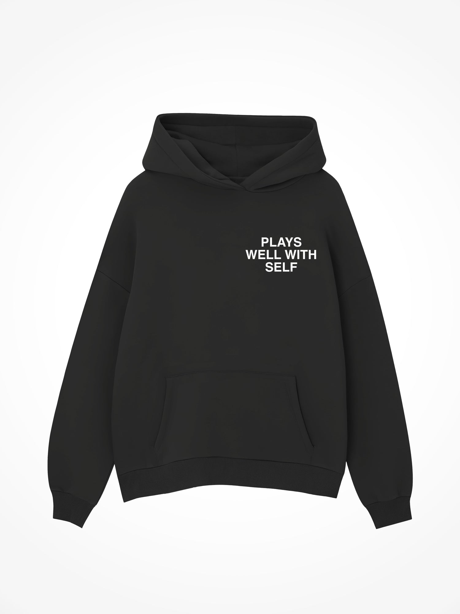 Plays Well With Self - Black Hoodie