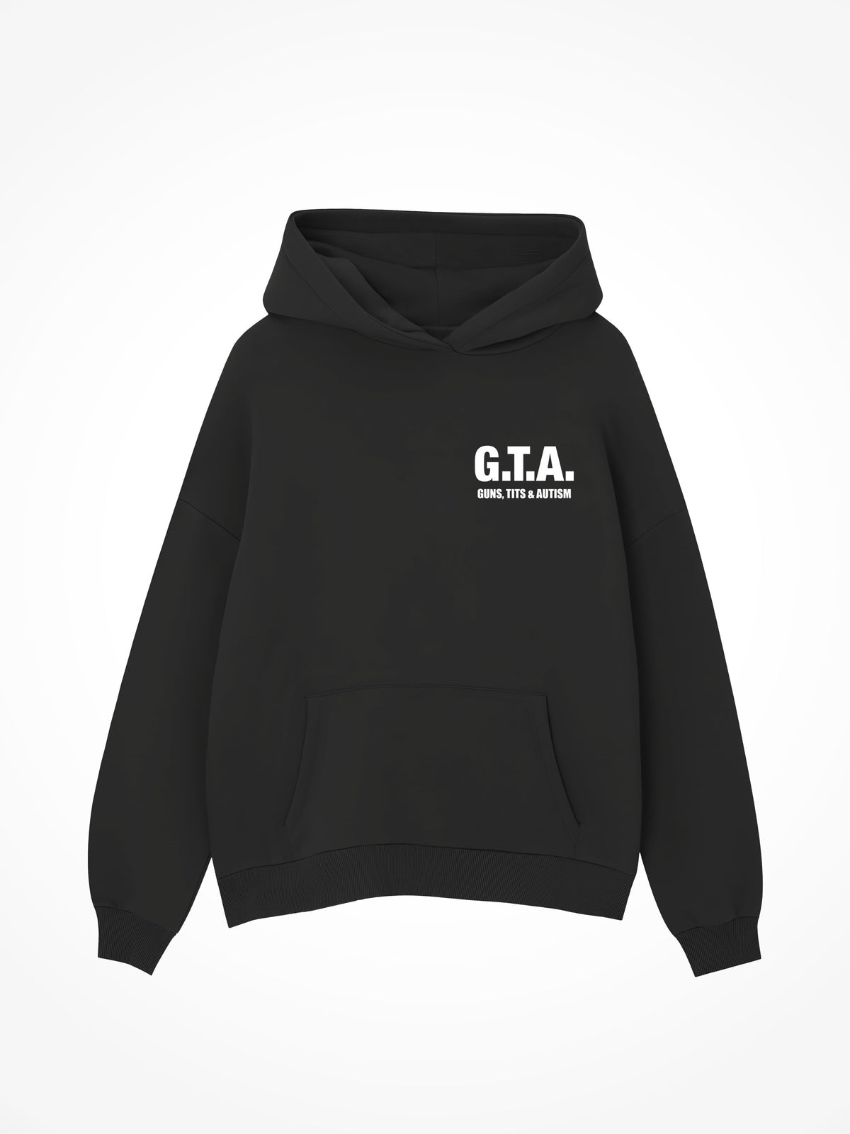 Guns Tits and Autism - Black Hoodie