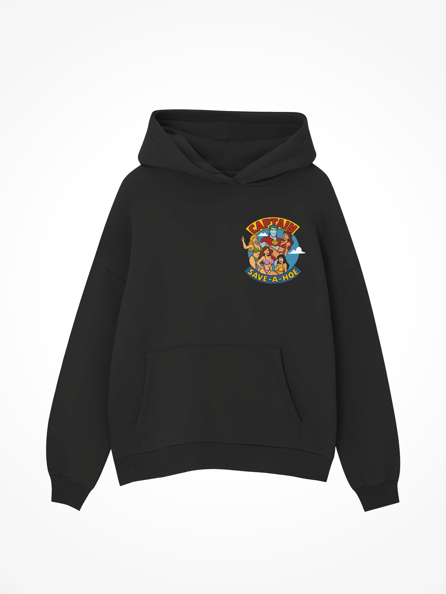 Captain Save a Hoe - Black Hoodie