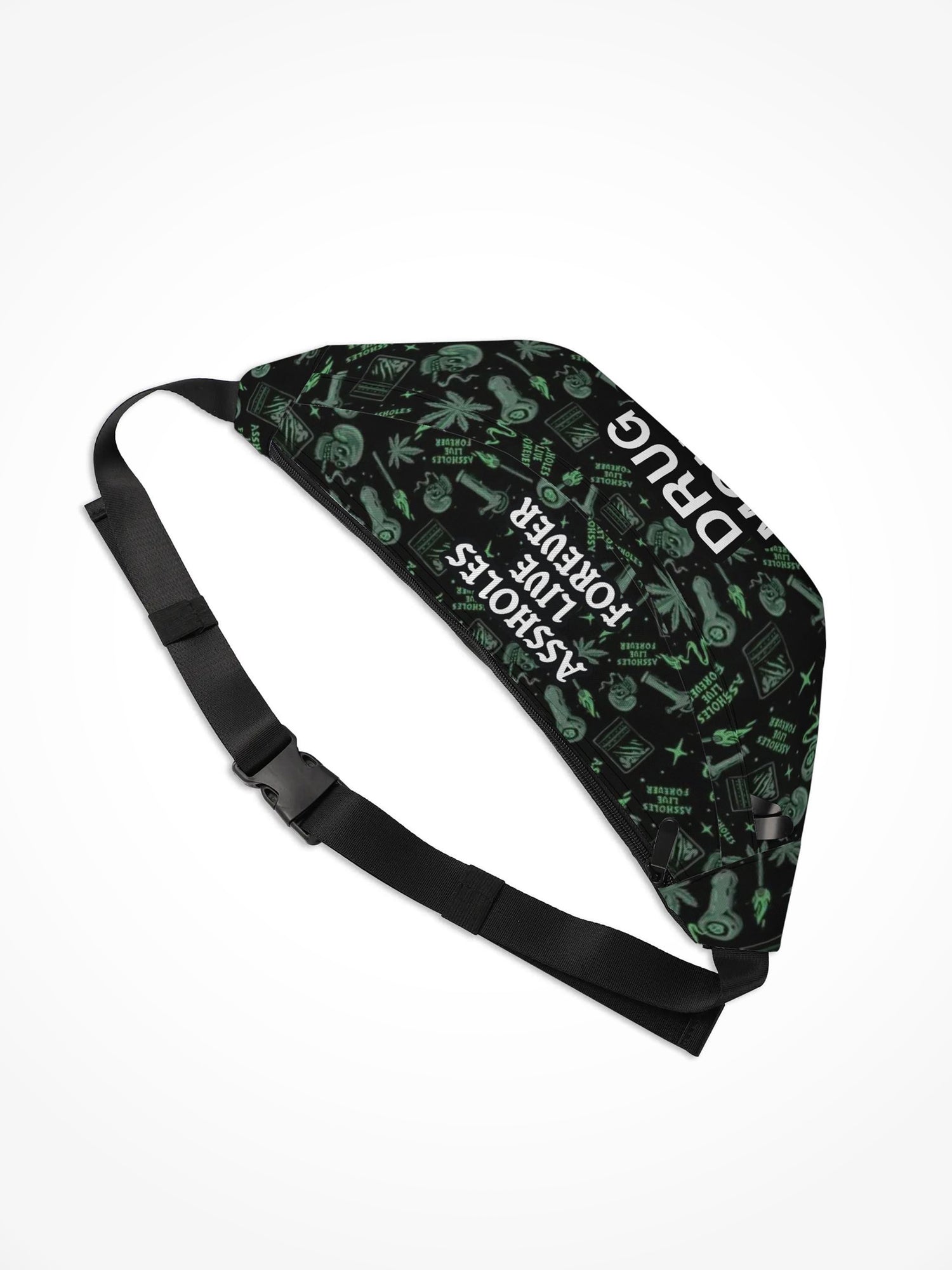 Large Fanny Pack - Stoner Skull Drug Money