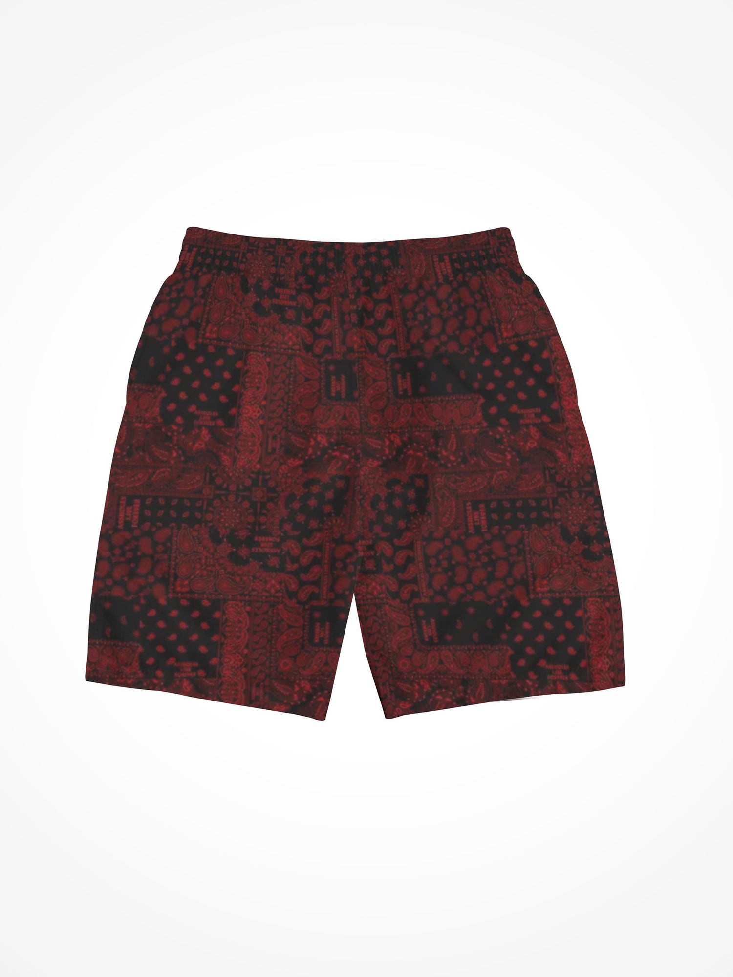 Mens All Over Print Board Shorts - ALF Red Bandana