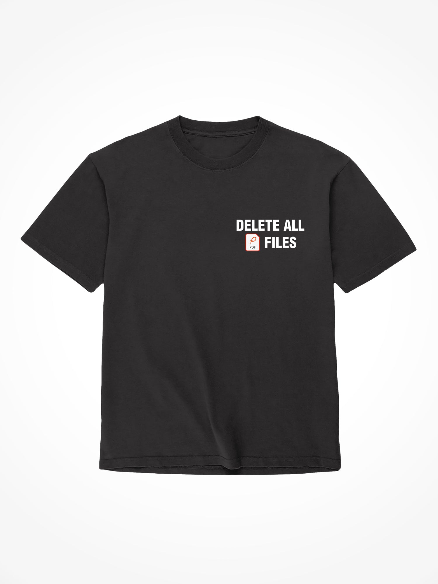 PDF Files - Black T-Shirt